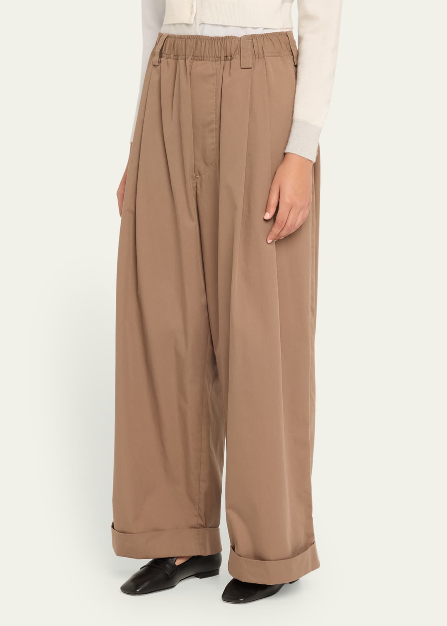 MERYLL ROGGE Drawstring Wide Leg Chino Pants Image 3 of 4