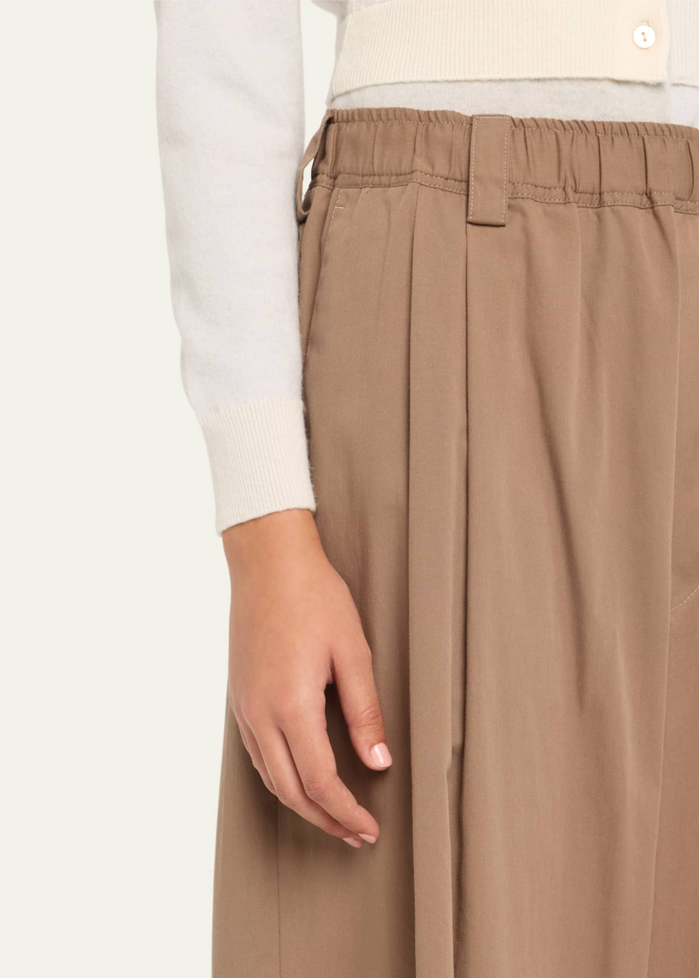 MERYLL ROGGE Drawstring Wide Leg Chino Pants Image 4 of 4