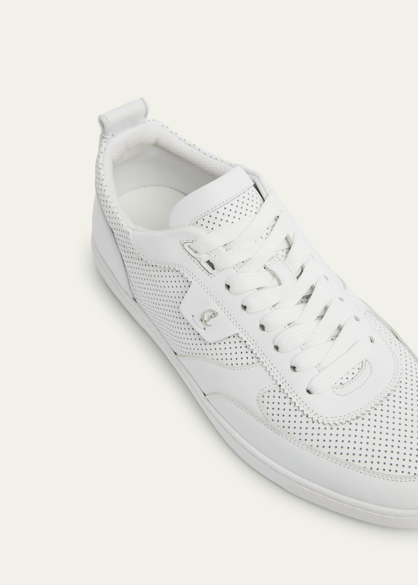Christian Louboutin Men's Tutti Rui Leather Low-Top Sneakers Image 3 of 4