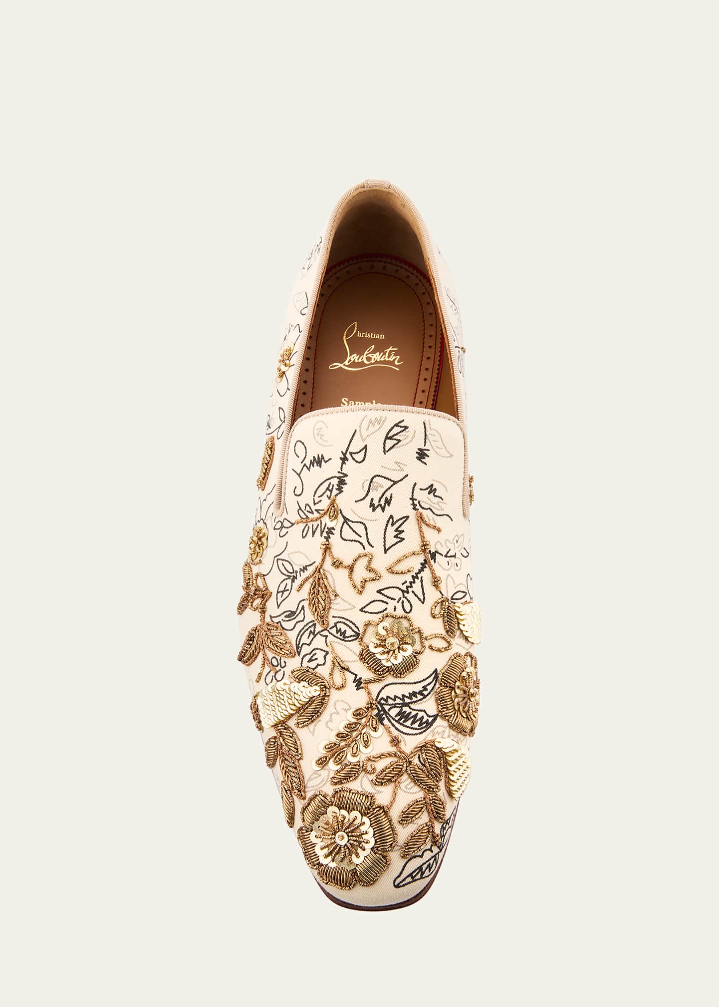 Christian Louboutin Men's Dandelion Esquisse Florale Loafers Image 4 of 4