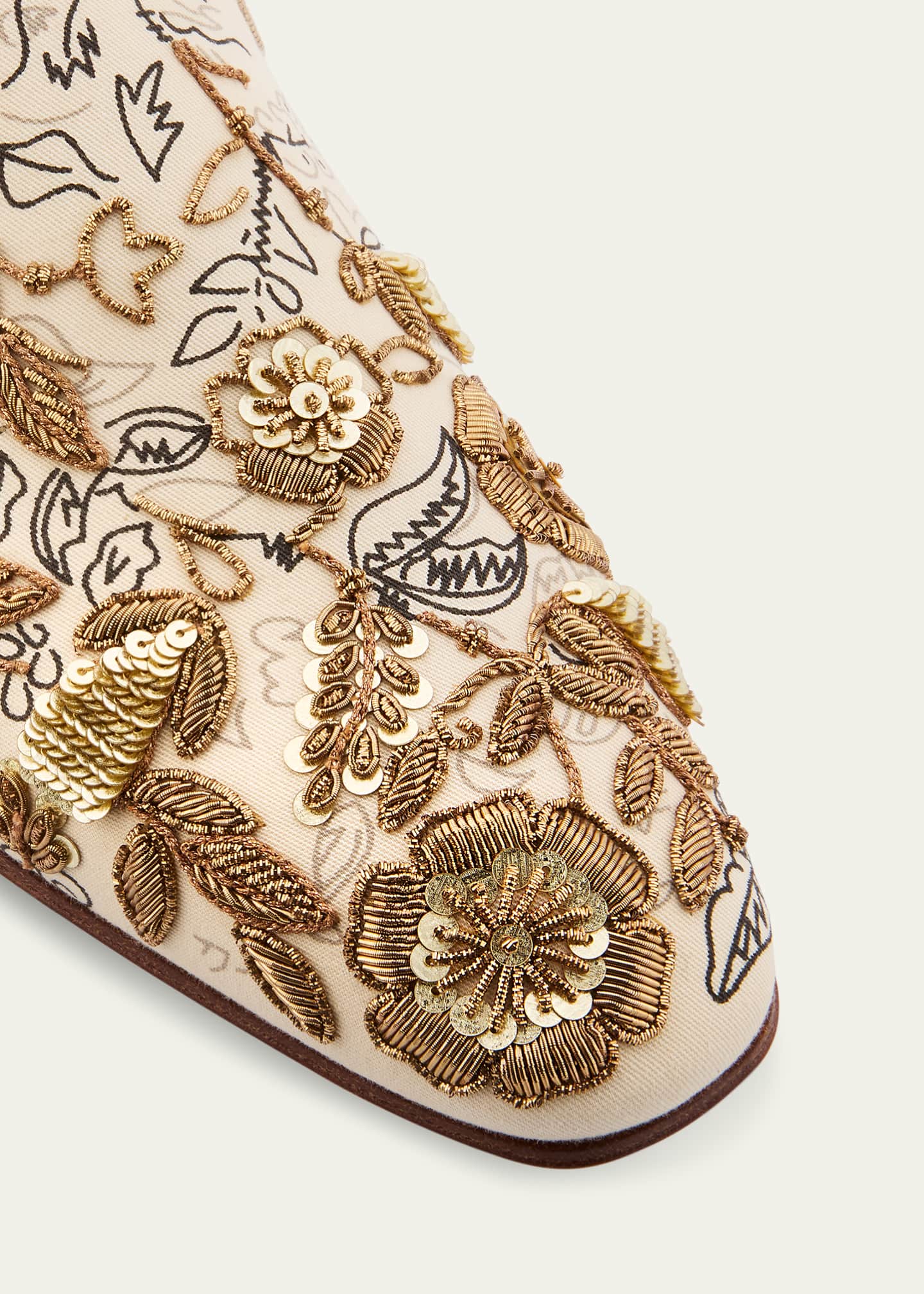 Christian Louboutin Men's Dandelion Esquisse Florale Loafers Image 3 of 4