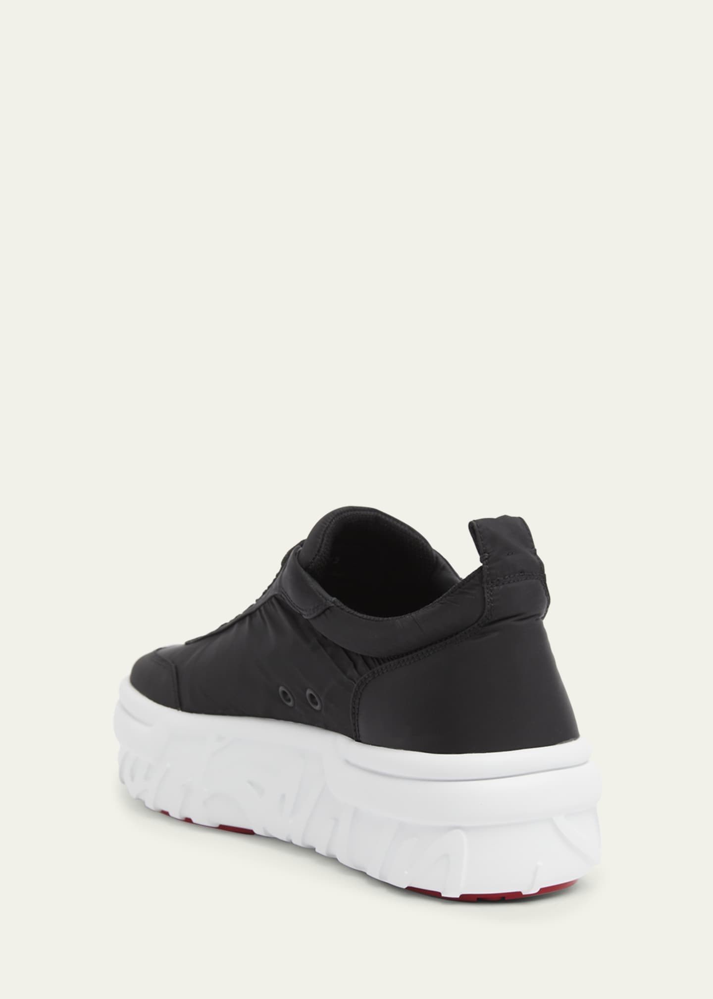 Christian Louboutin Men's Choukario Nylon Platform Sneakers Image 2 of 4