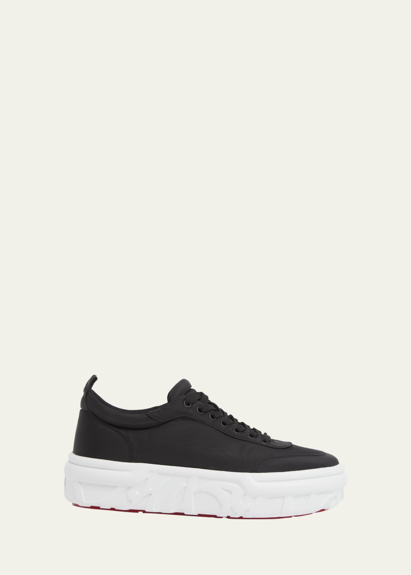 Christian Louboutin Men's Choukario Nylon Platform Sneakers Image 1 of 4