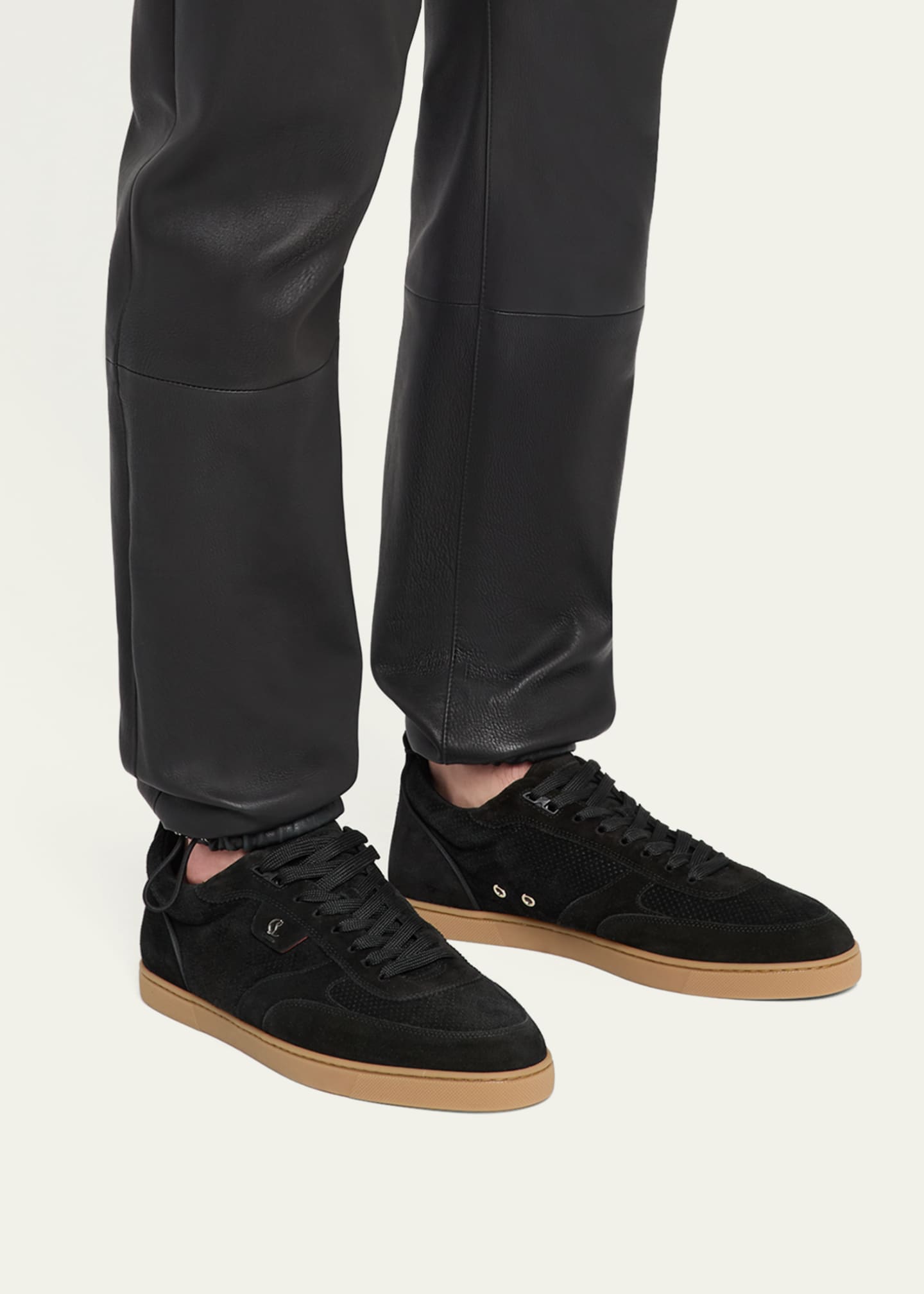 【Christian Louboutin】 Tutti Ruiスエードスニーカー Tutti Rui - Sneakers - Reversed calf leather - Saharienne