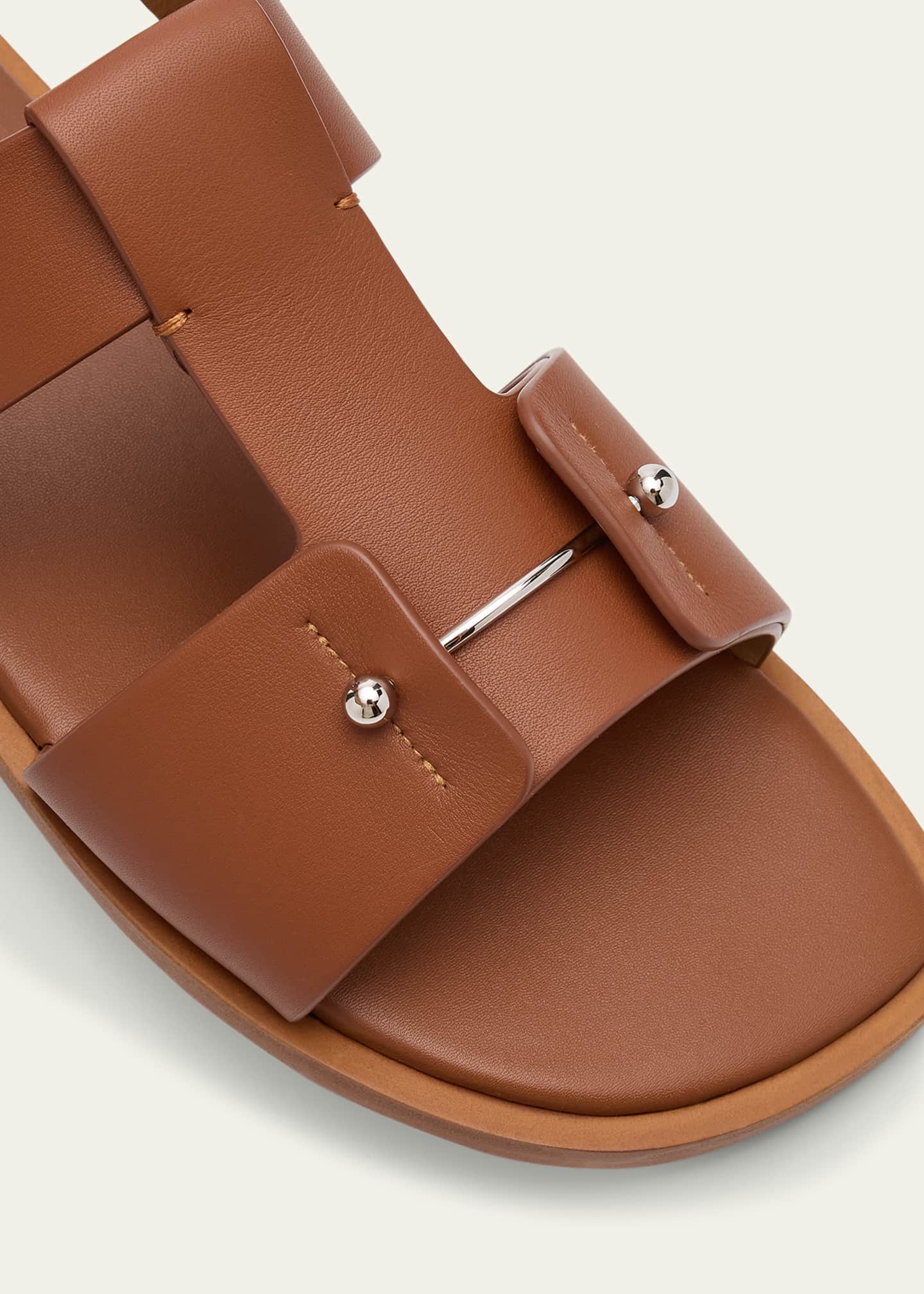 Christian Louboutin Men's Chambeliss Leather Sandals Image 5 of 6
