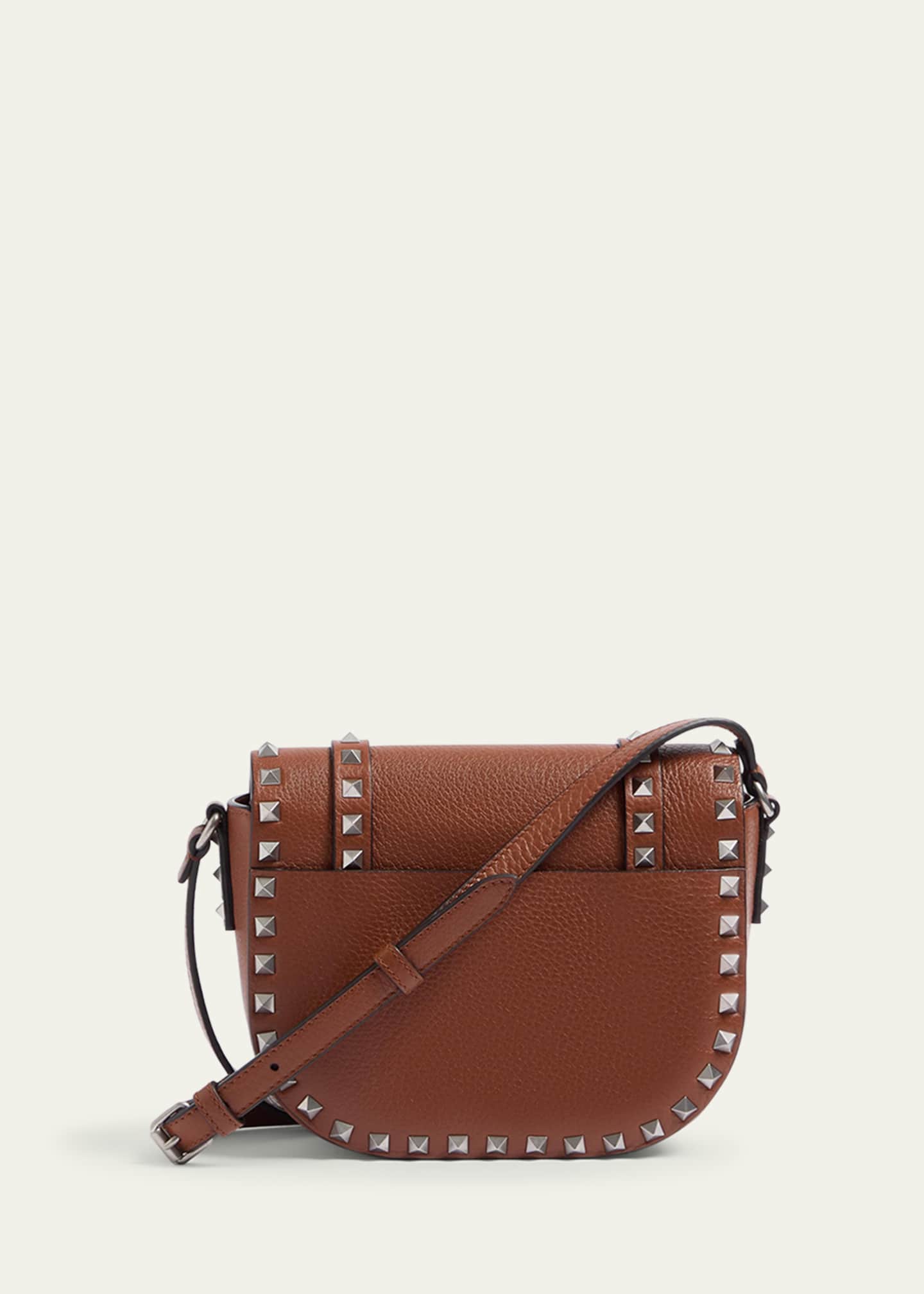 Valentino Garavani Men's Rockstud Small Leather Messenger