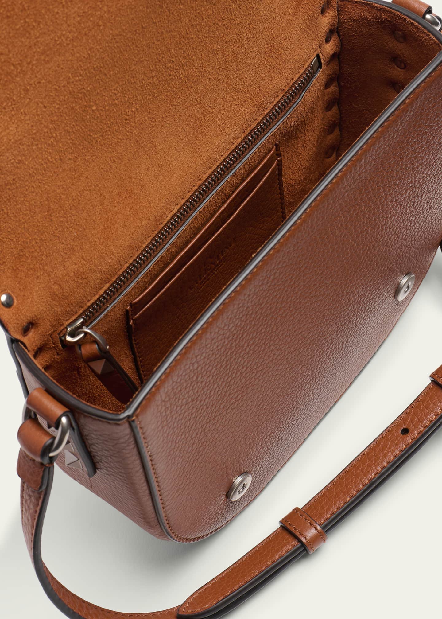Valentino Garavani Men's Rockstud Small Leather Messenger