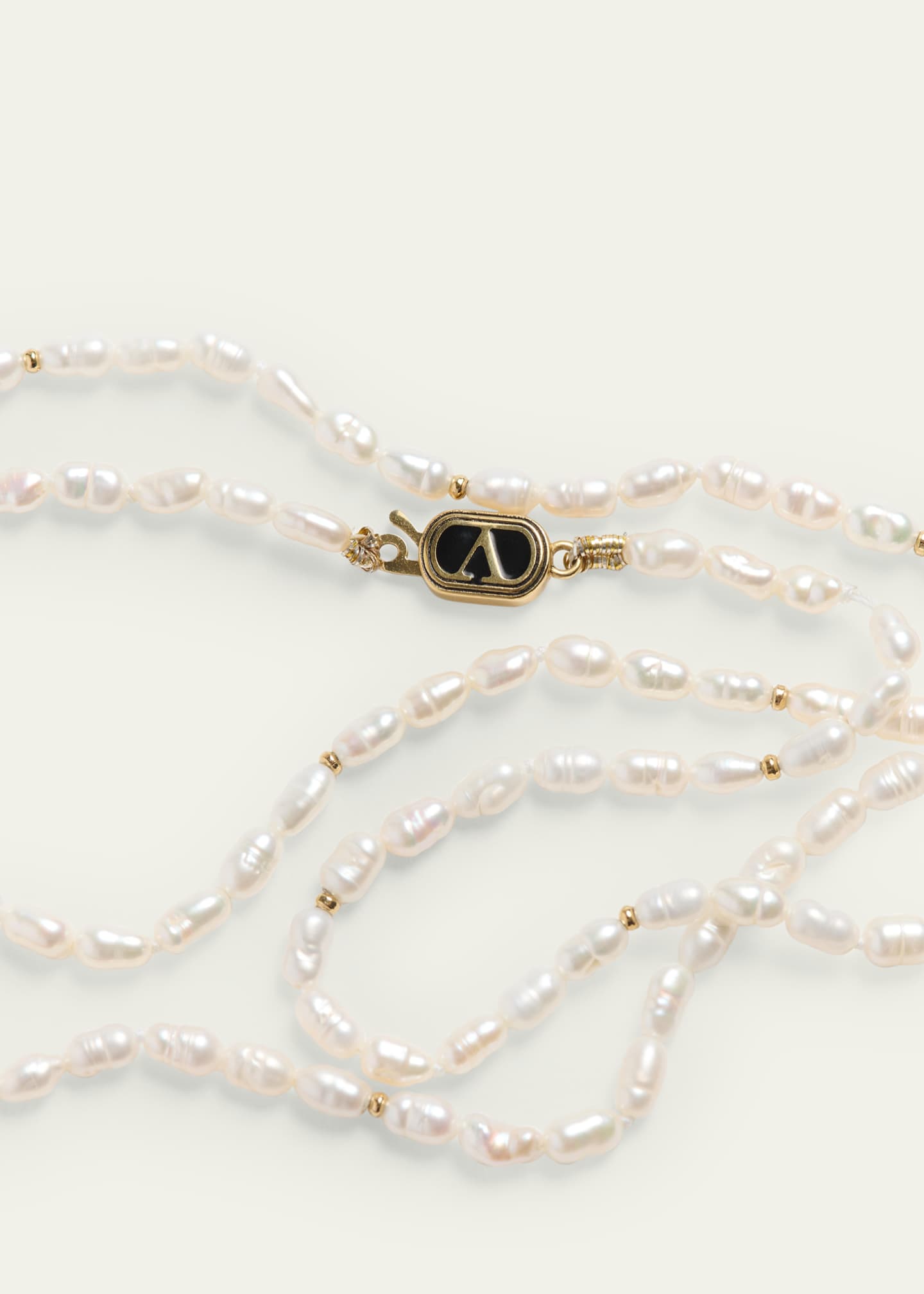 Valentino Garavani Men's Oval Pearl Necklace - Bergdorf Goodman
