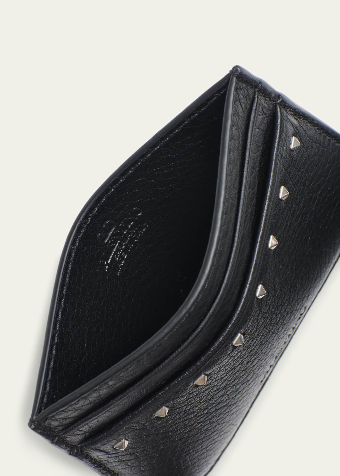 Valentino Garavani Men's Leather Rockstud Card Holder - Bergdorf