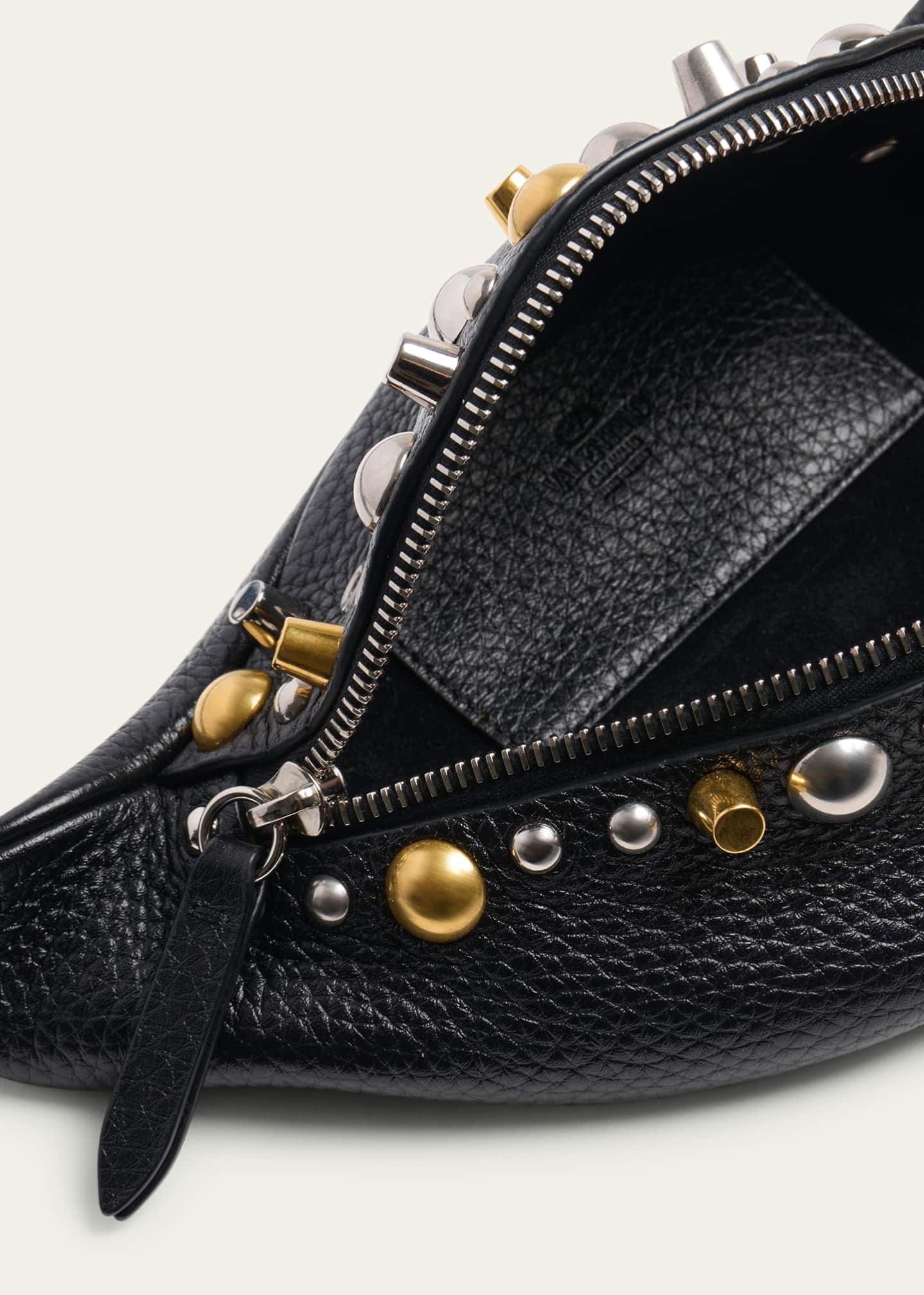 Valentino Garavani Men's Nellcote Studded Leather Belt Bag Image 4 of 5