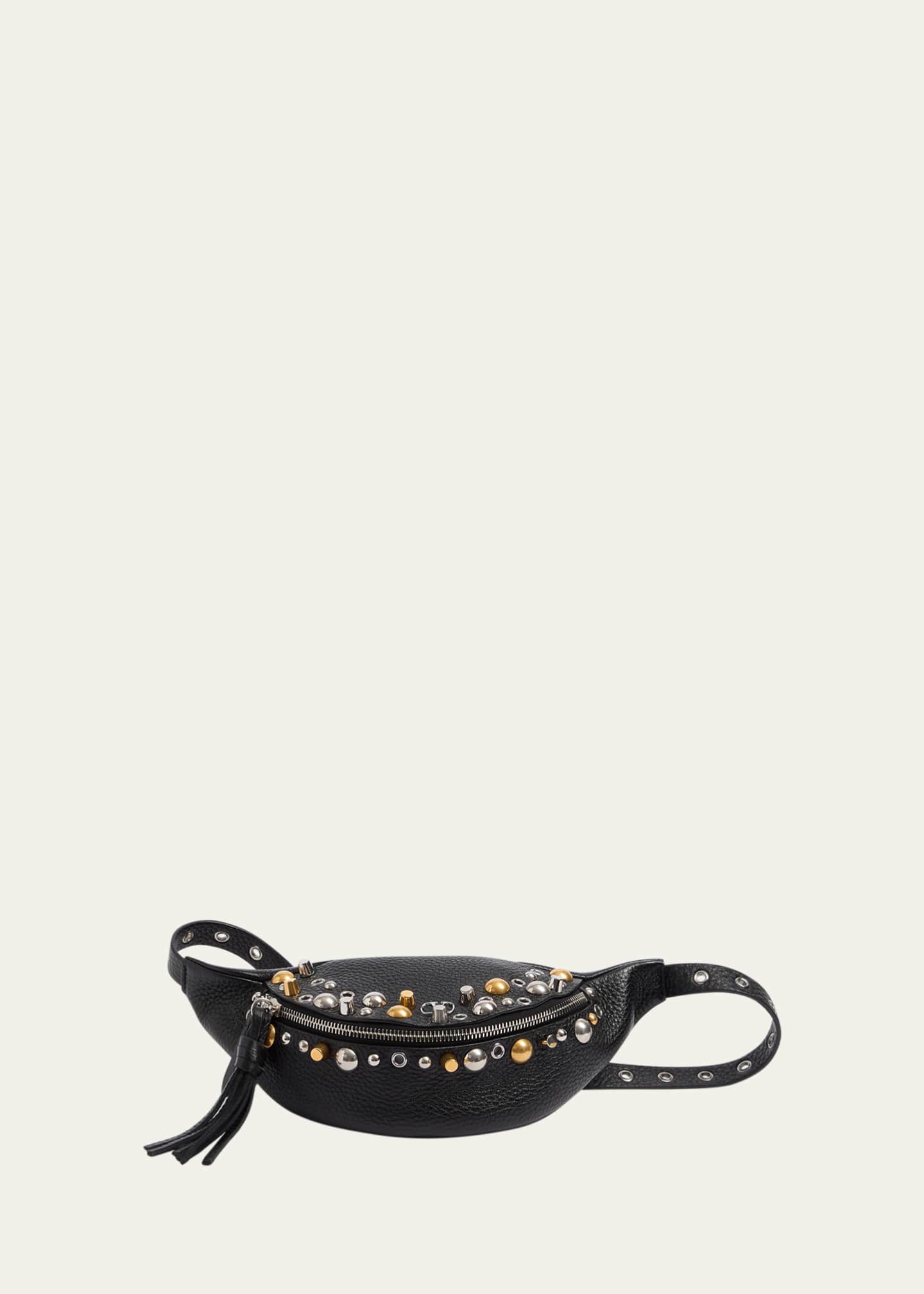 Valentino Garavani Men's Nellcote Studded Leather Belt Bag Image 1 of 5
