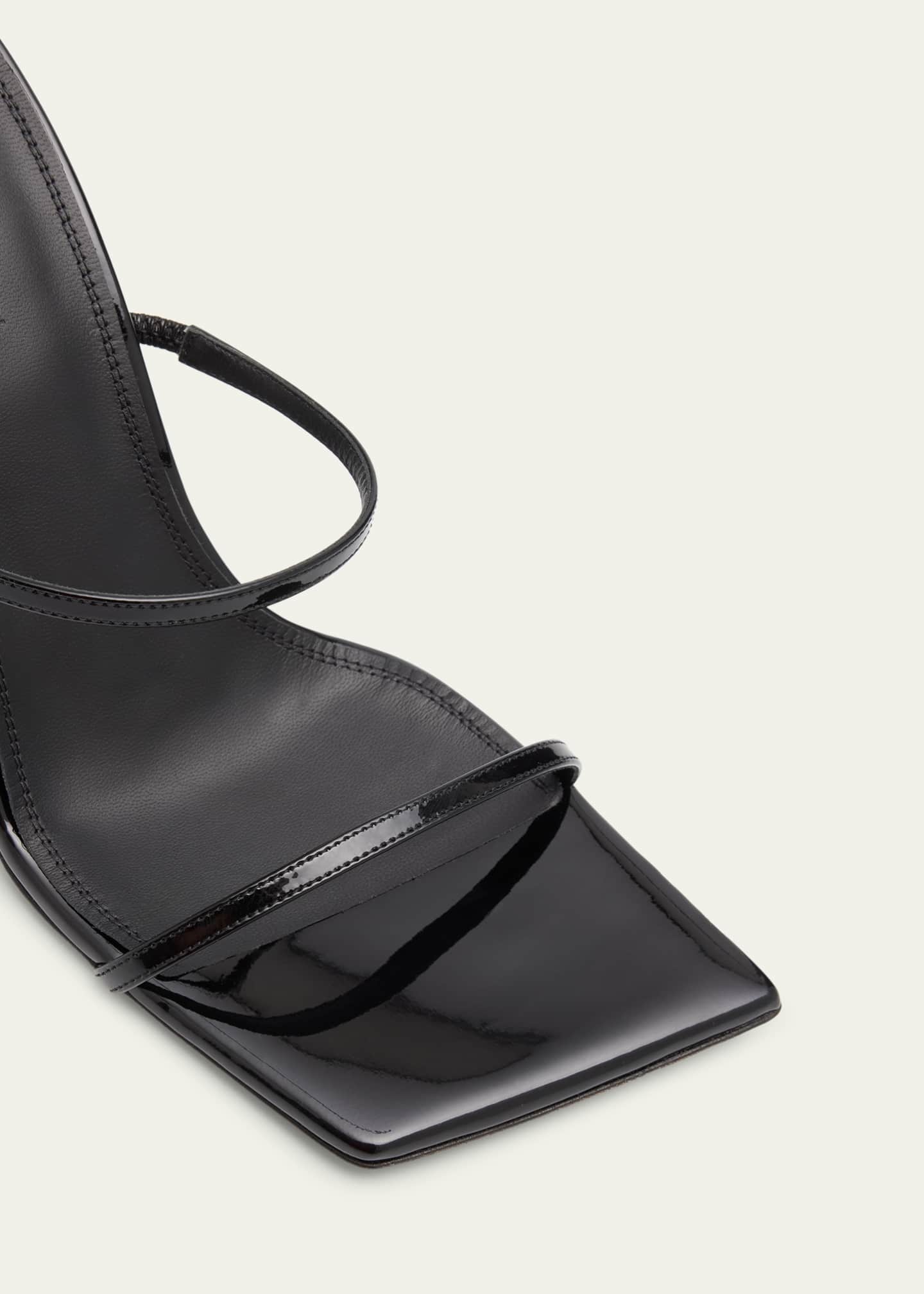 Amina Muaddi Maya Patent Ankle-Strap Sandals Image 6 of 6