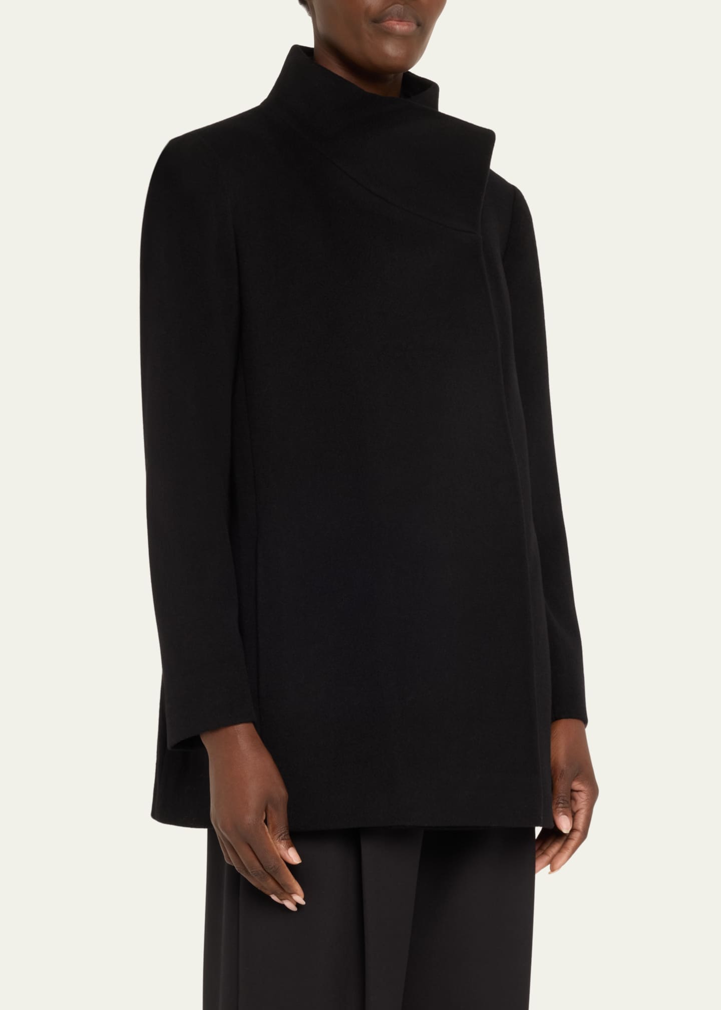 Fleurette funnel neck wool coat sale
