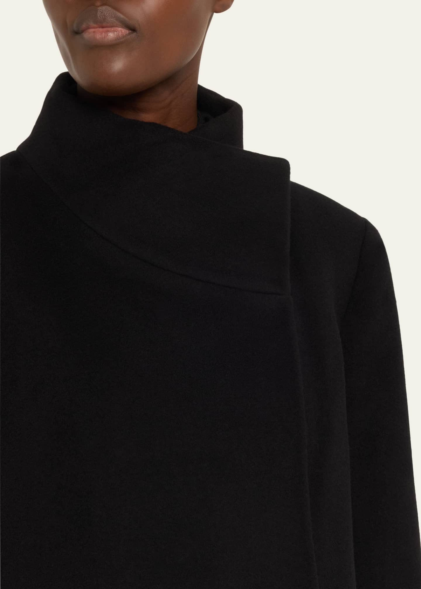 Fleurette funnel neck wool coat sale