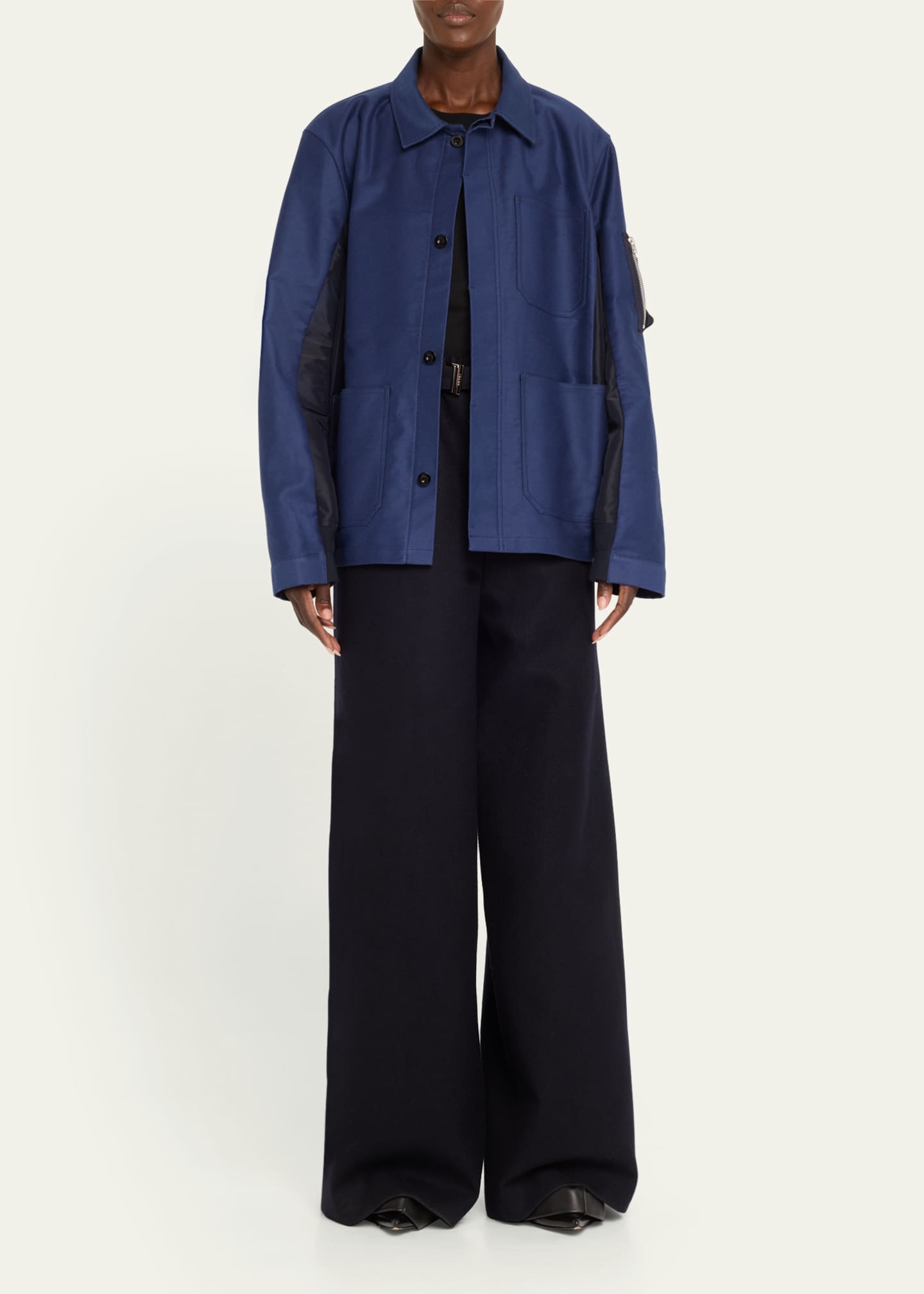 SACAI Bill Cunningham Boxy Jacket Image 2 of 5