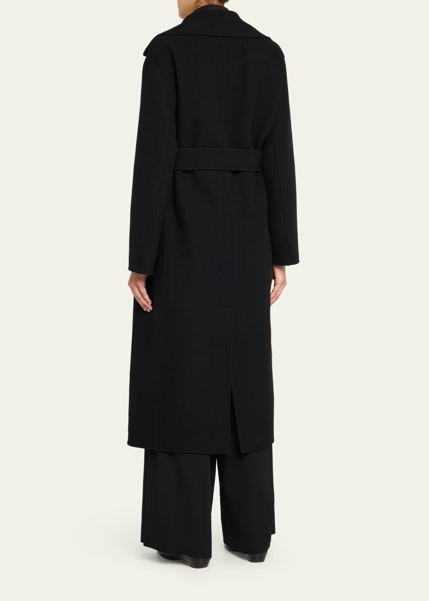 THE ROW Malika Belted Long Wrap Coat Image 3 of 5