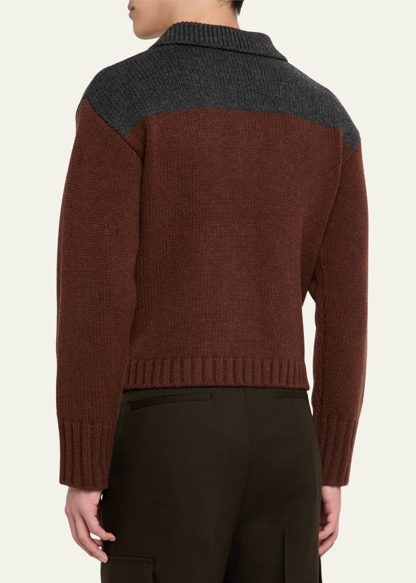 JW Anderson Men's House Polo Sweater Image 3 of 5