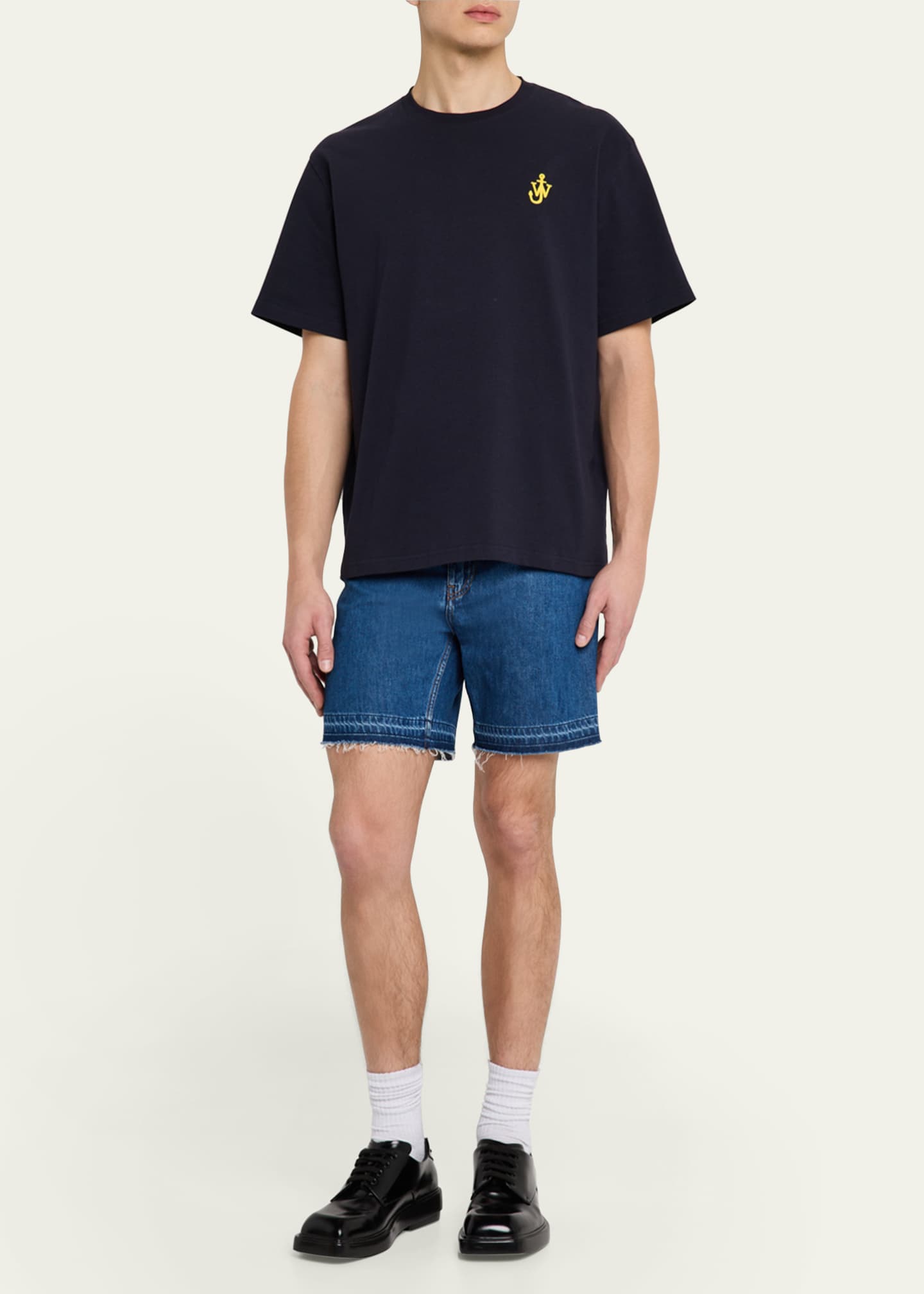 JW Anderson Men's Embroidered Anchor T-Shirt Image 2 of 5