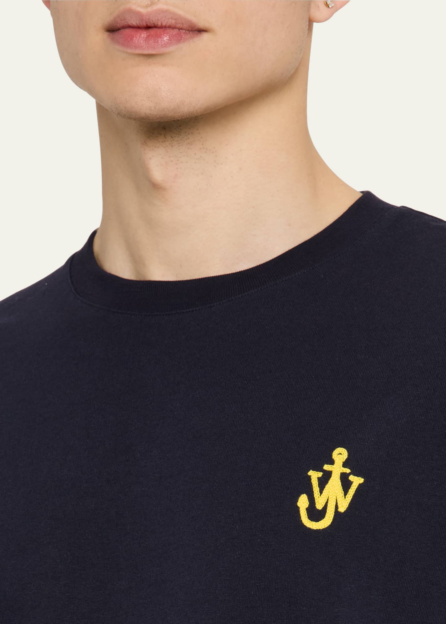 JW Anderson Men's Embroidered Anchor T-Shirt Image 5 of 5