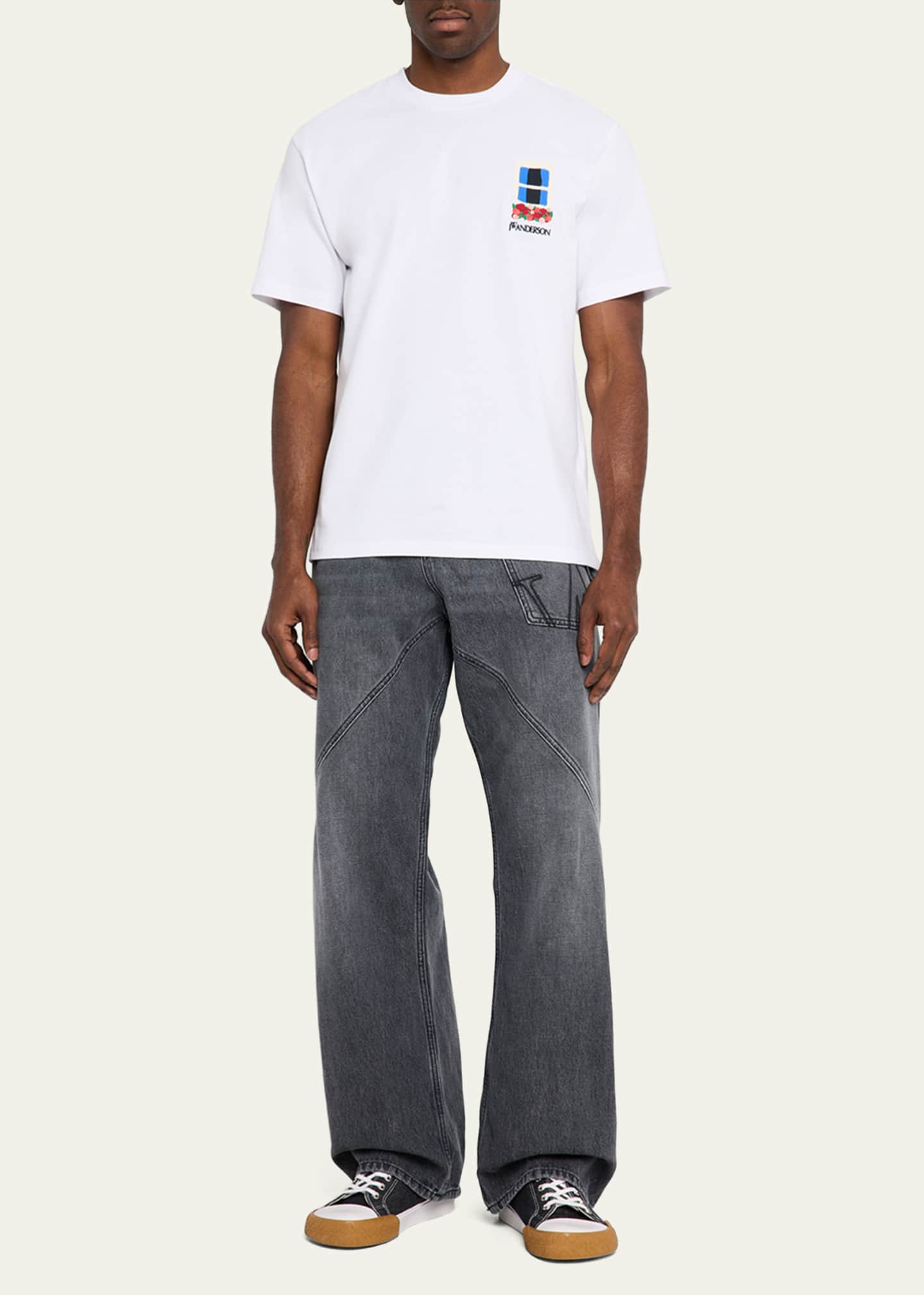 JW Anderson Men's Twisted Workwear Jeans Image 2 of 5