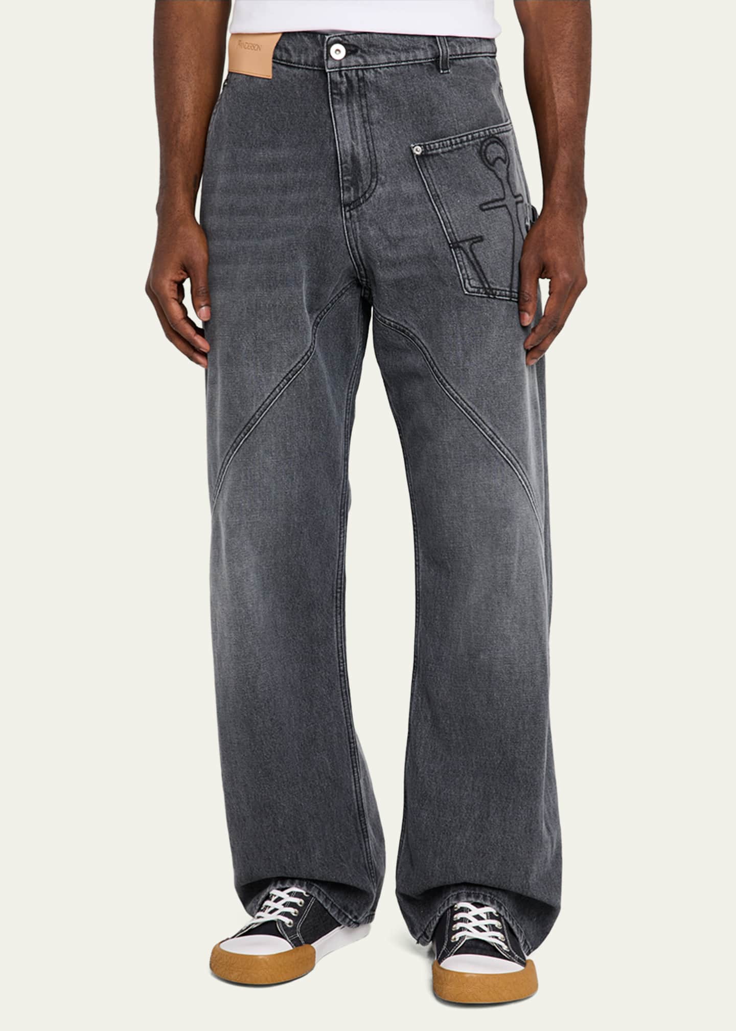 JW Anderson Men's Twisted Workwear Jeans Image 4 of 5