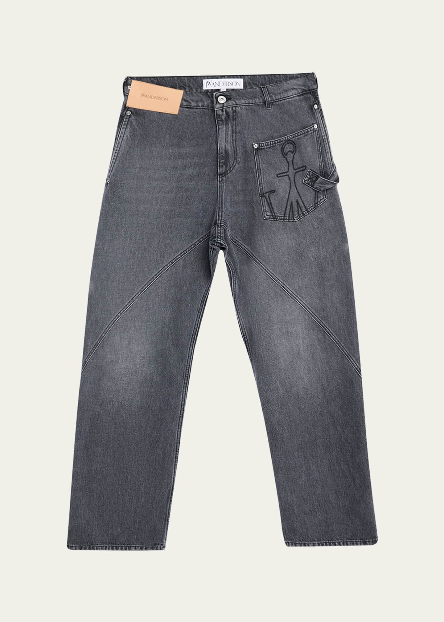 JW Anderson Men's Twisted Workwear Jeans Image 1 of 5