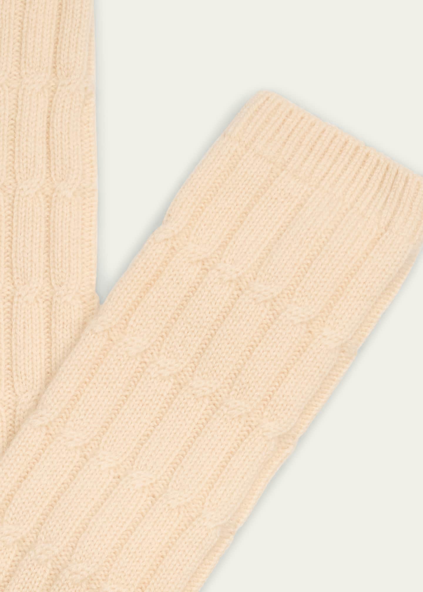 Valentino Garavani Men's Cashmere-Blend Crew Socks Image 2 of 2