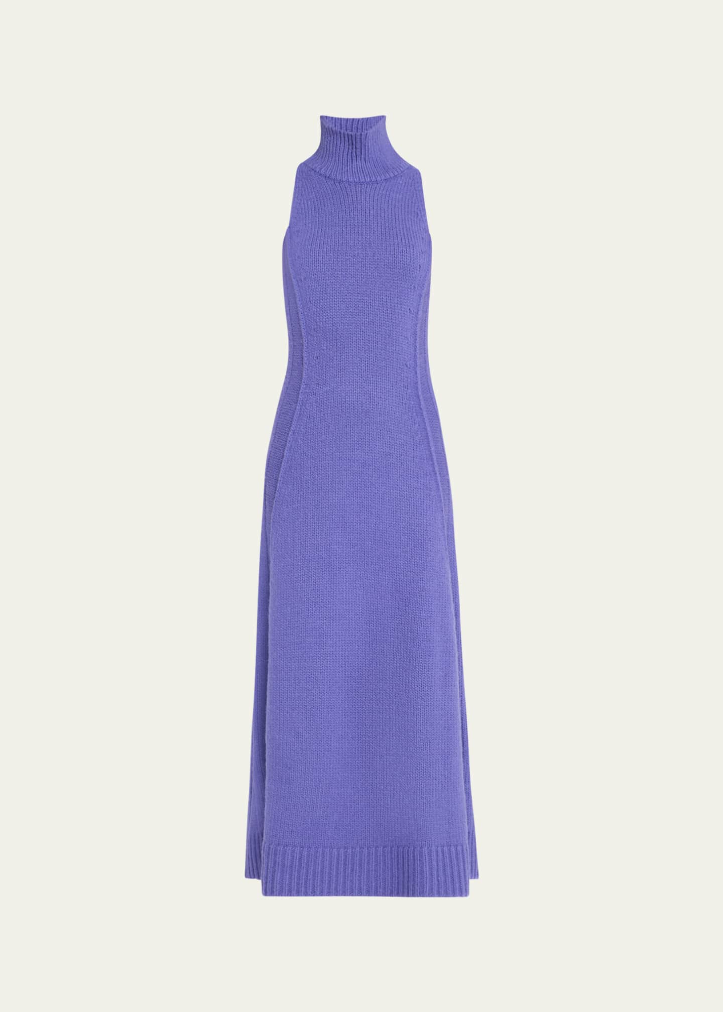 CHRISTOPHER JOHN ROGERS Mock-neck Wool Maxi Dress Image 1 of 5