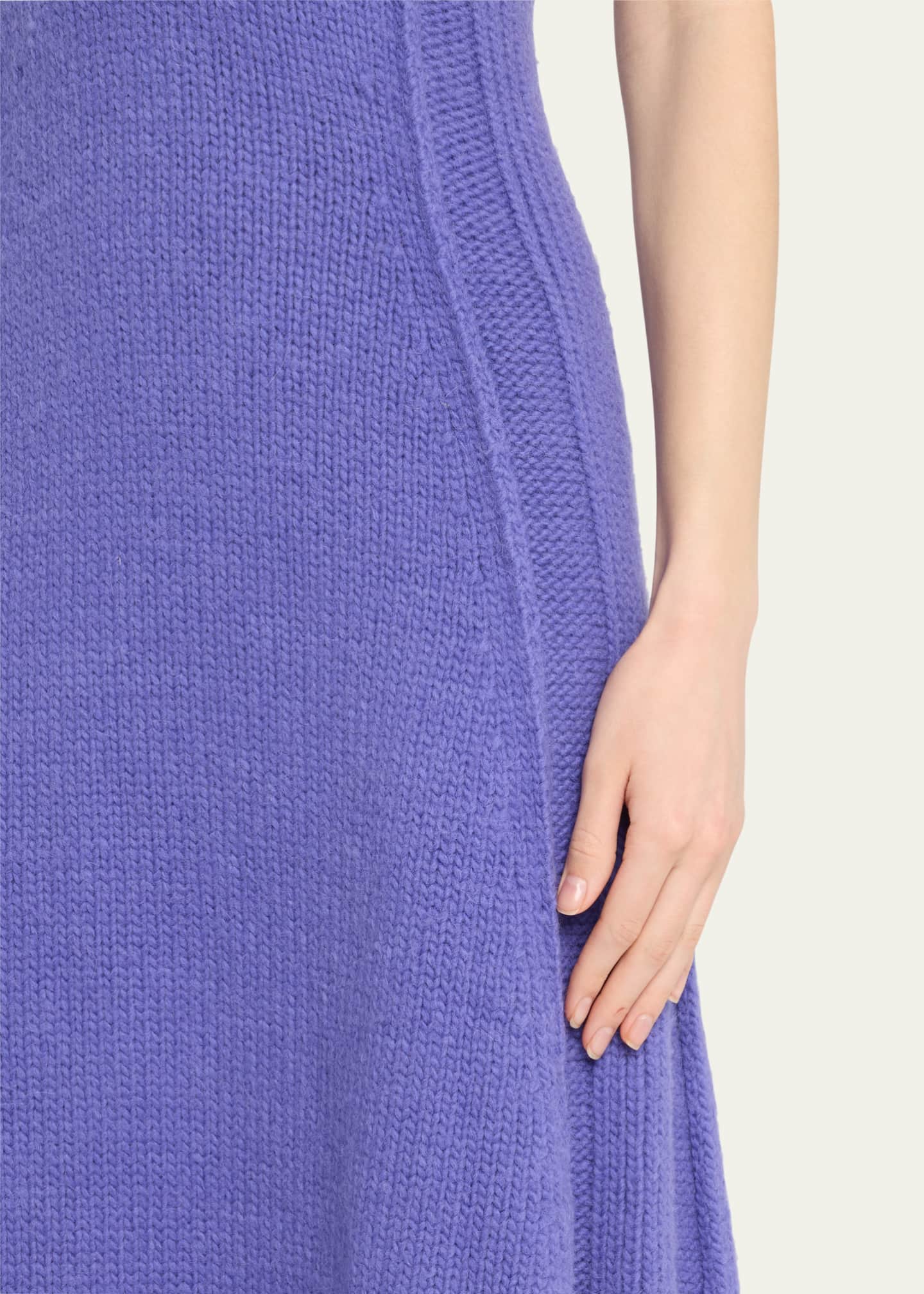CHRISTOPHER JOHN ROGERS Mock-neck Wool Maxi Dress Image 5 of 5