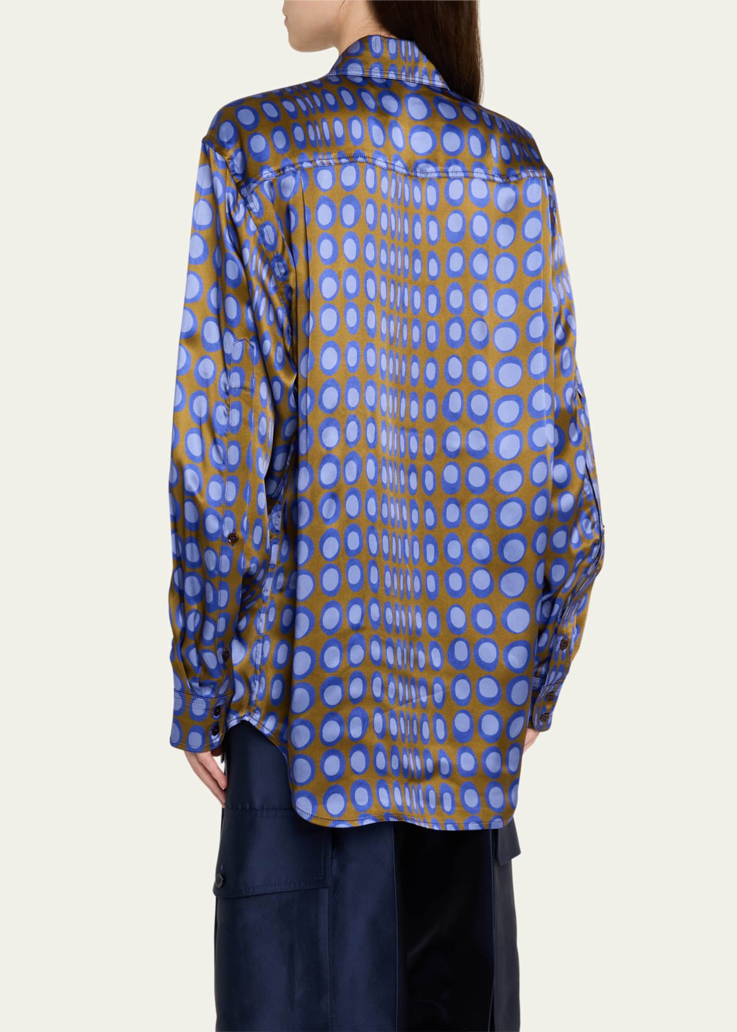 CHRISTOPHER JOHN ROGERS Wiggle Dot Slim Shirt Image 3 of 5