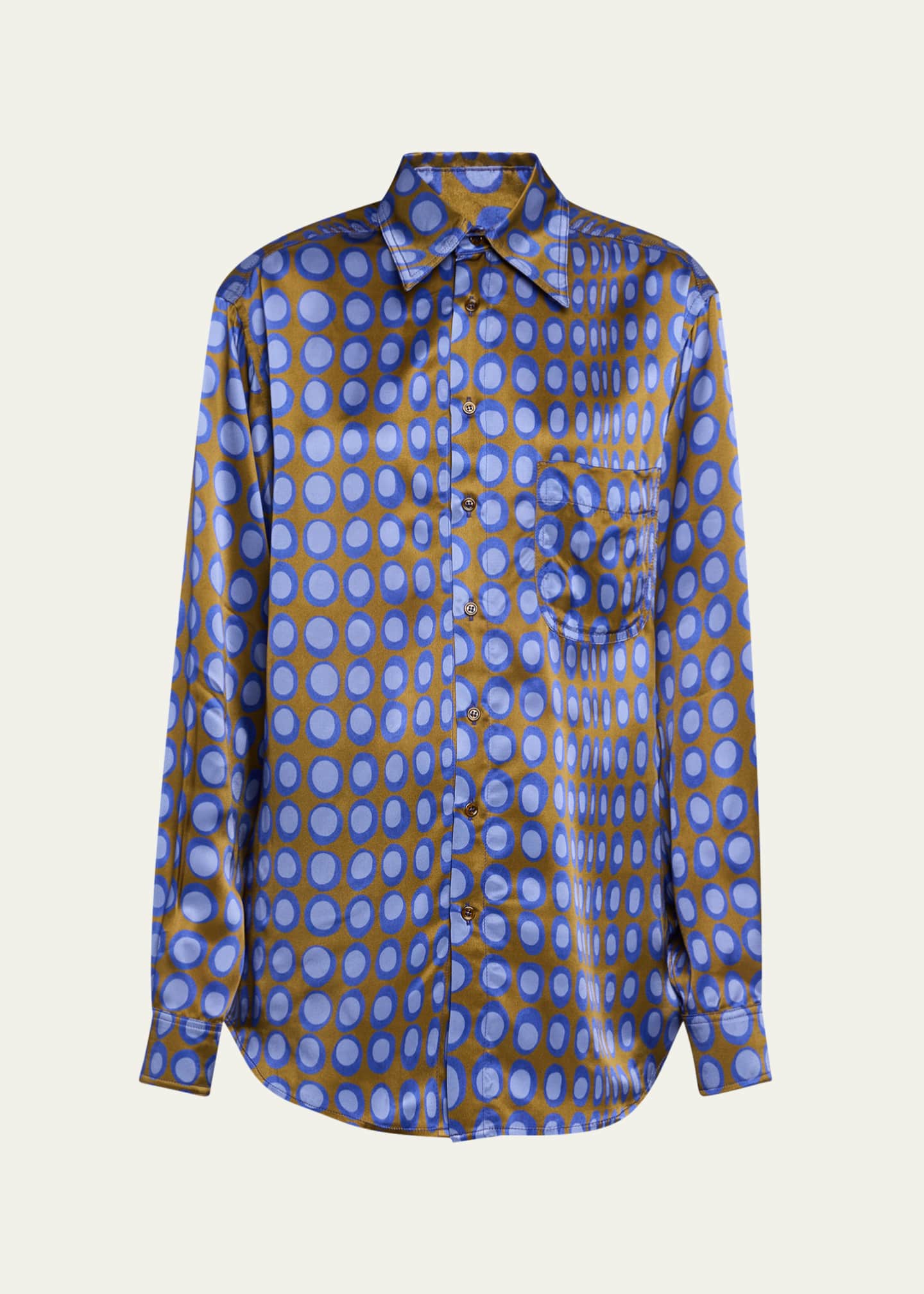 CHRISTOPHER JOHN ROGERS Wiggle Dot Slim Shirt Image 1 of 5
