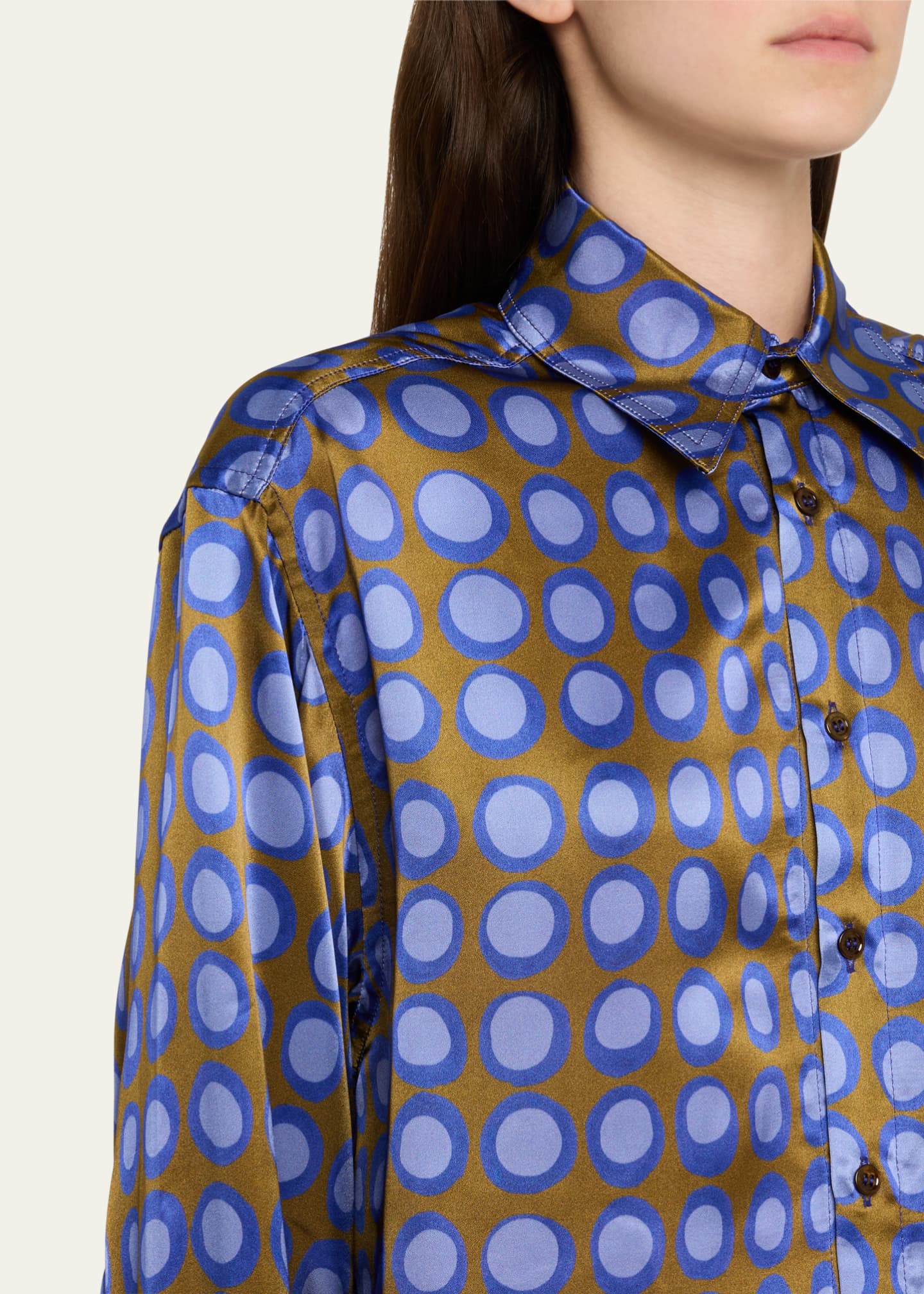 CHRISTOPHER JOHN ROGERS Wiggle Dot Slim Shirt Image 5 of 5