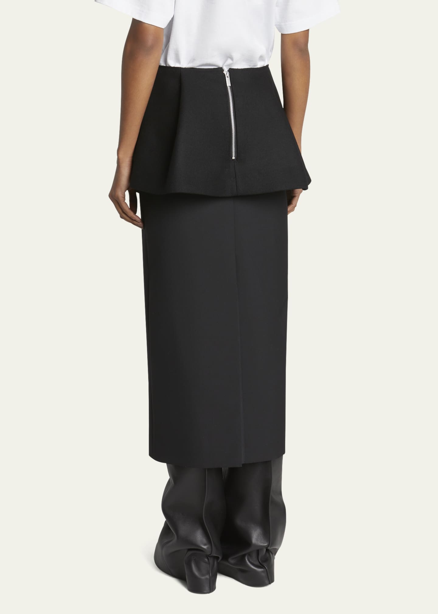 Peplum skirt midi shop