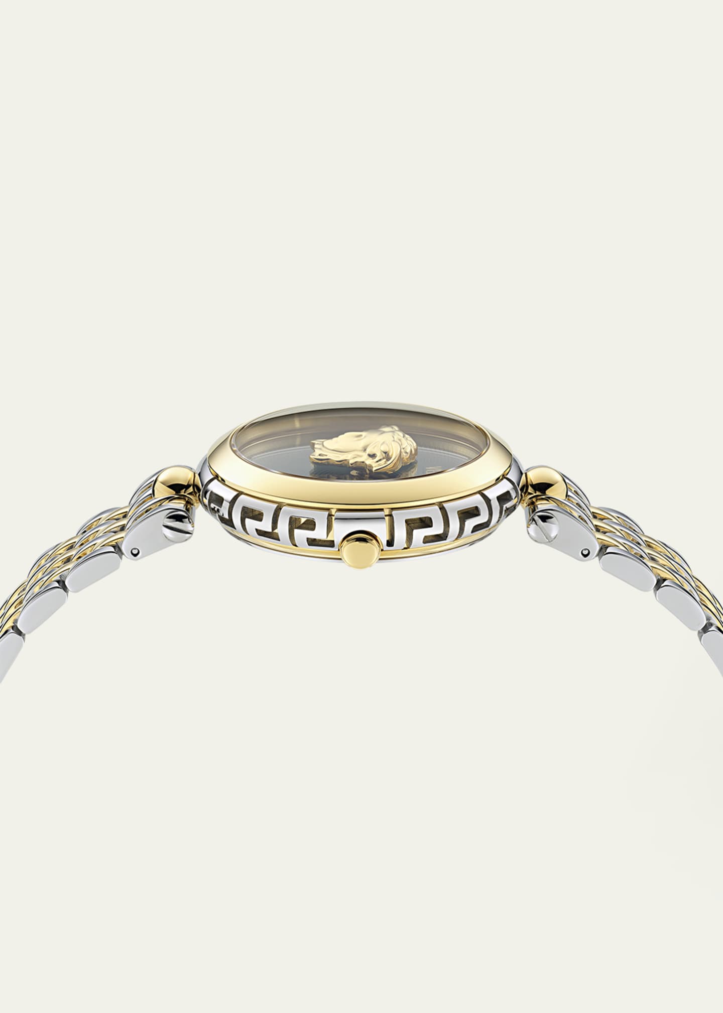 Versace 38mm Medusa Heritage Watch with Bracelet Strap, Two Tone Image 3 of 5