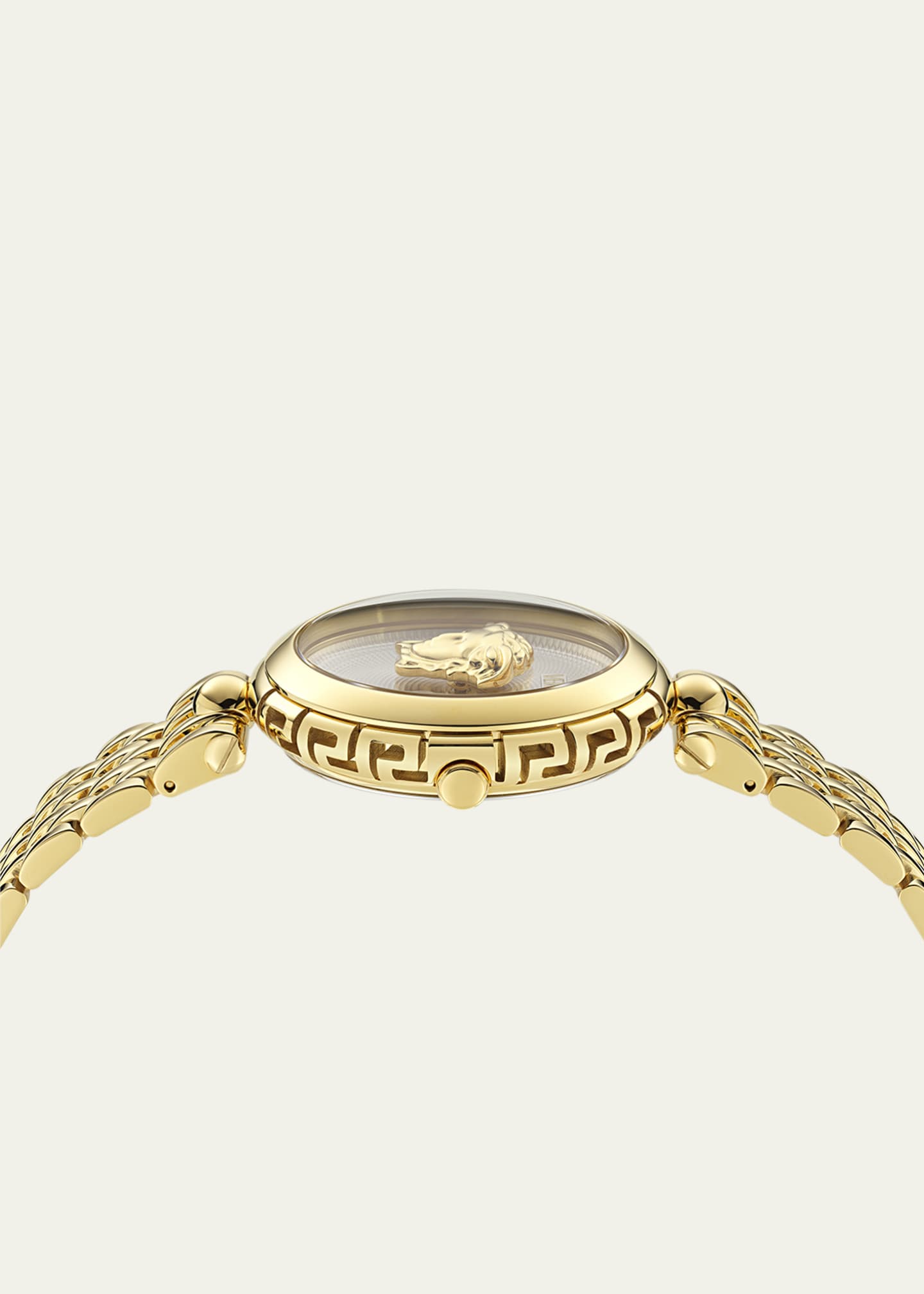 Versace 38mm Medusa Heritage Watch with Bracelet Strap, Gold Tone Image 3 of 5