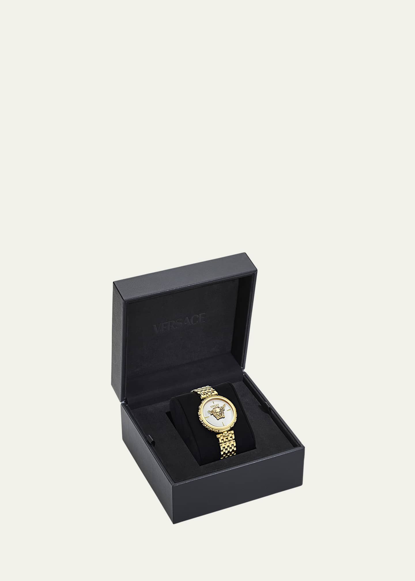 Versace 38mm Medusa Heritage Watch with Bracelet Strap, Gold Tone Image 5 of 5