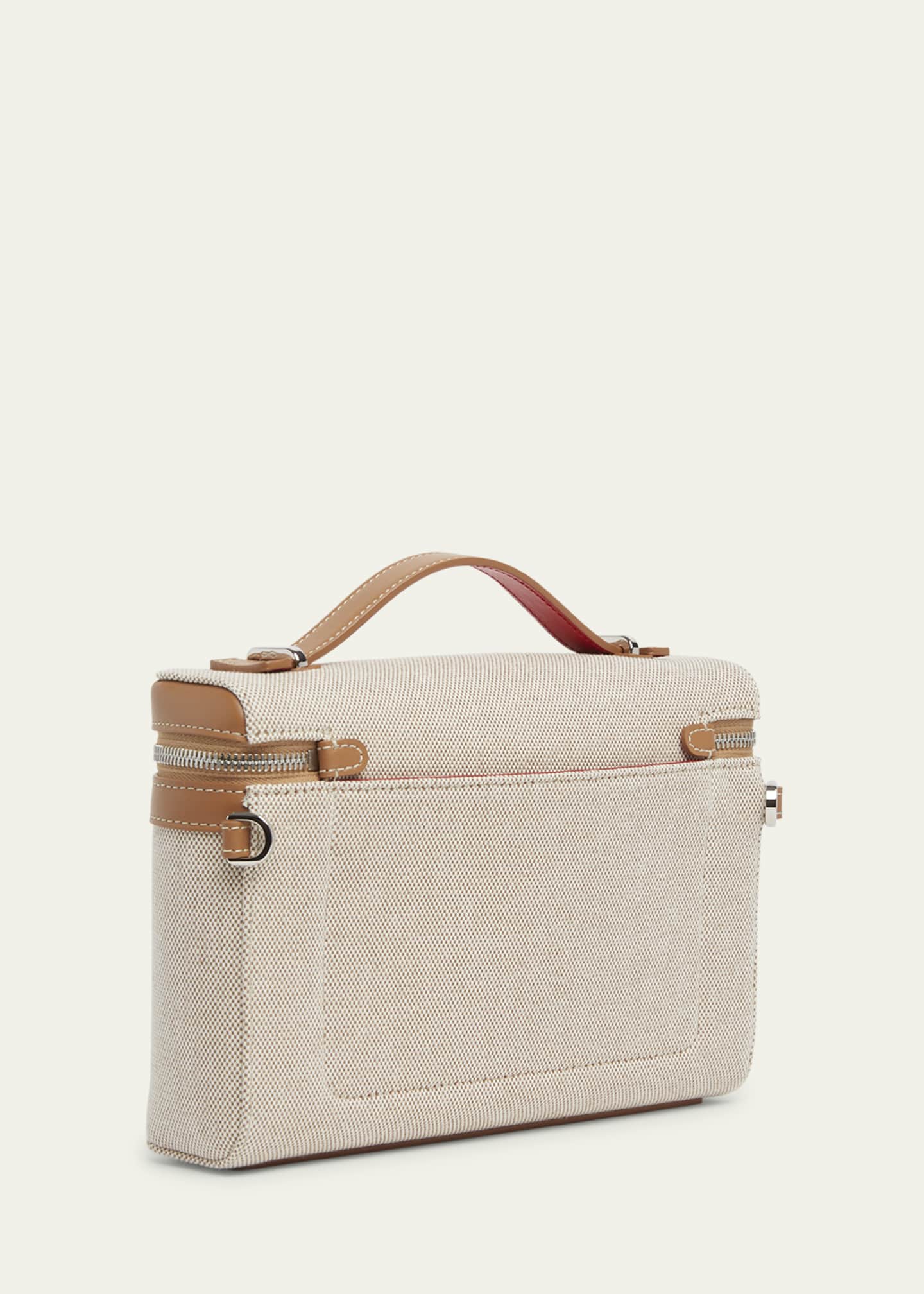 Christian Louboutin Men's Djanis Canvas and Leather Crossbody Bag Image 3 of 6