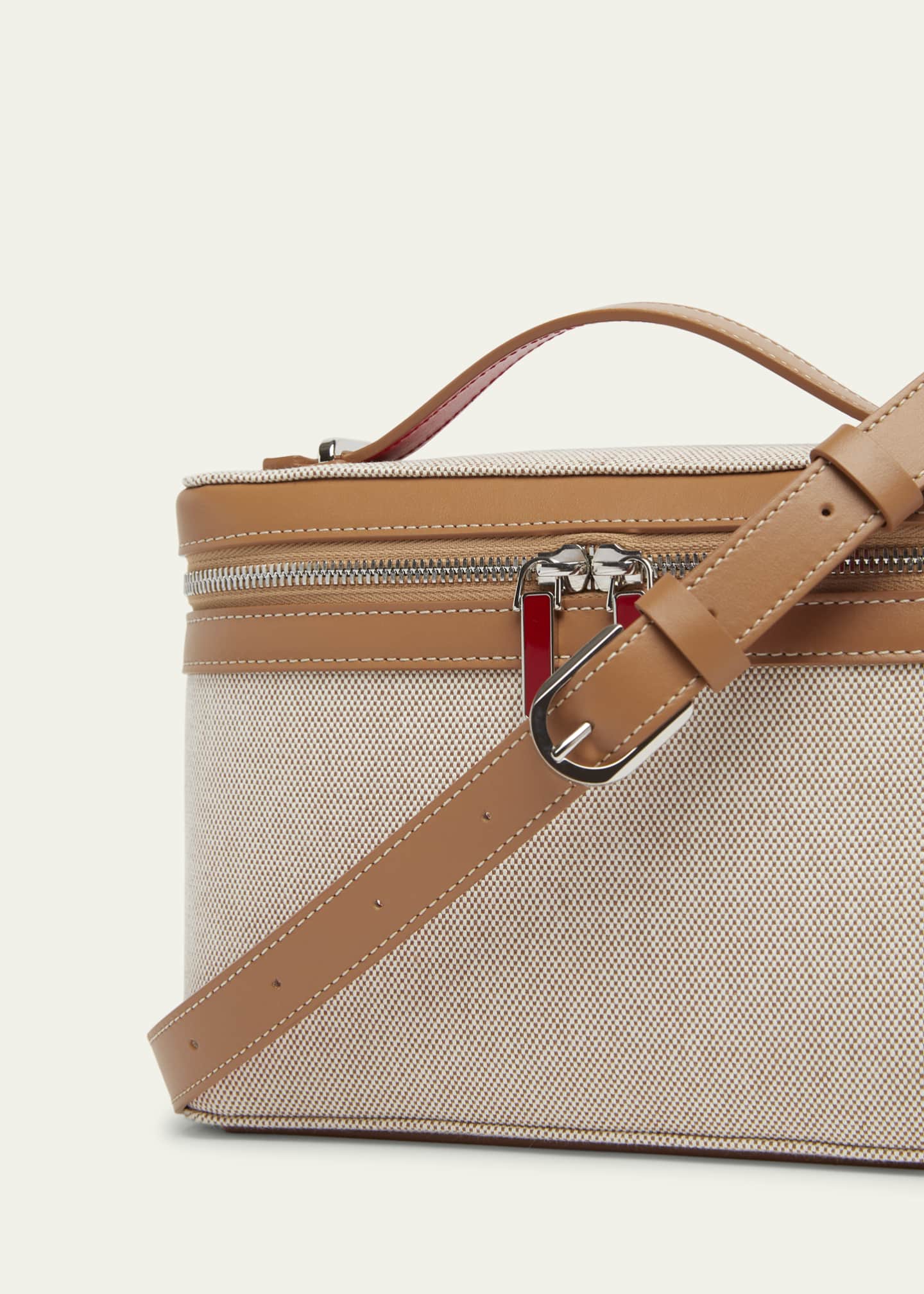 Christian Louboutin Men's Djanis Canvas and Leather Crossbody Bag Image 6 of 6