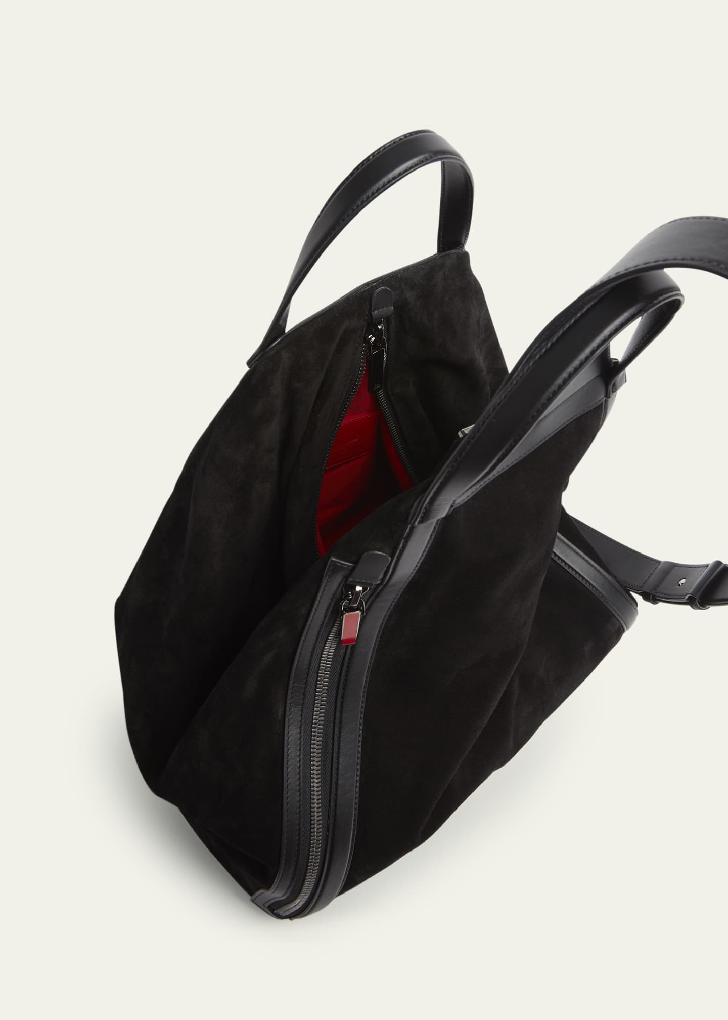 Christian Louboutin Men's Pyramid Leather Sling Bag Image 3 of 4