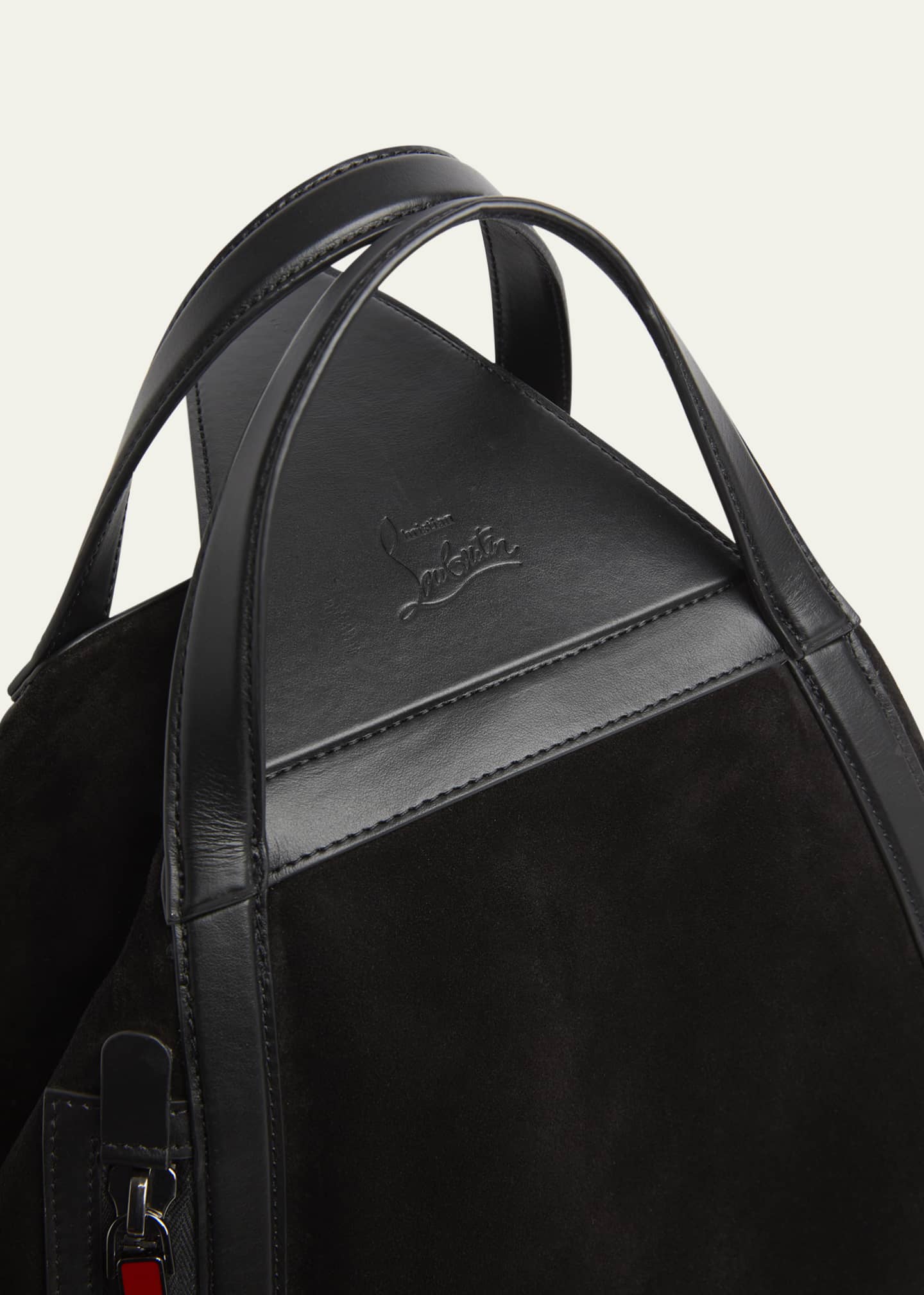 Christian Louboutin Men's Pyramid Leather Sling Bag Image 4 of 4