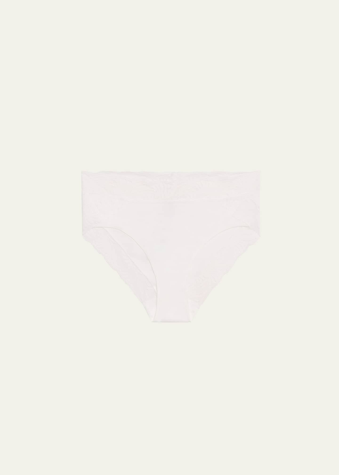 Hanro Cotton Delight Lace-Trim High-Cut Briefs Image 1 of 4
