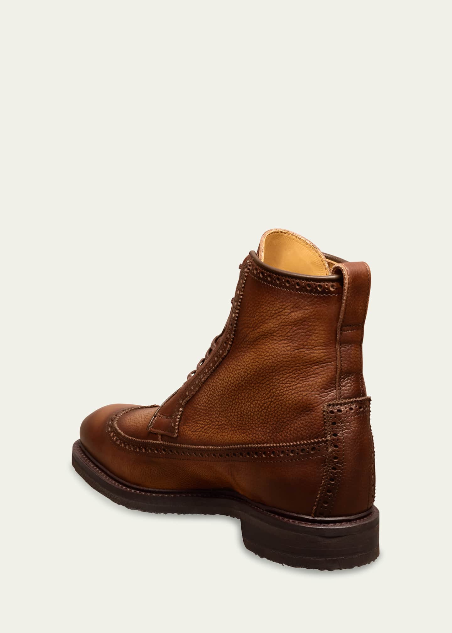 Allen Edmonds Reserve Men s Marshall Grained Brogue Leather Hiking Boots