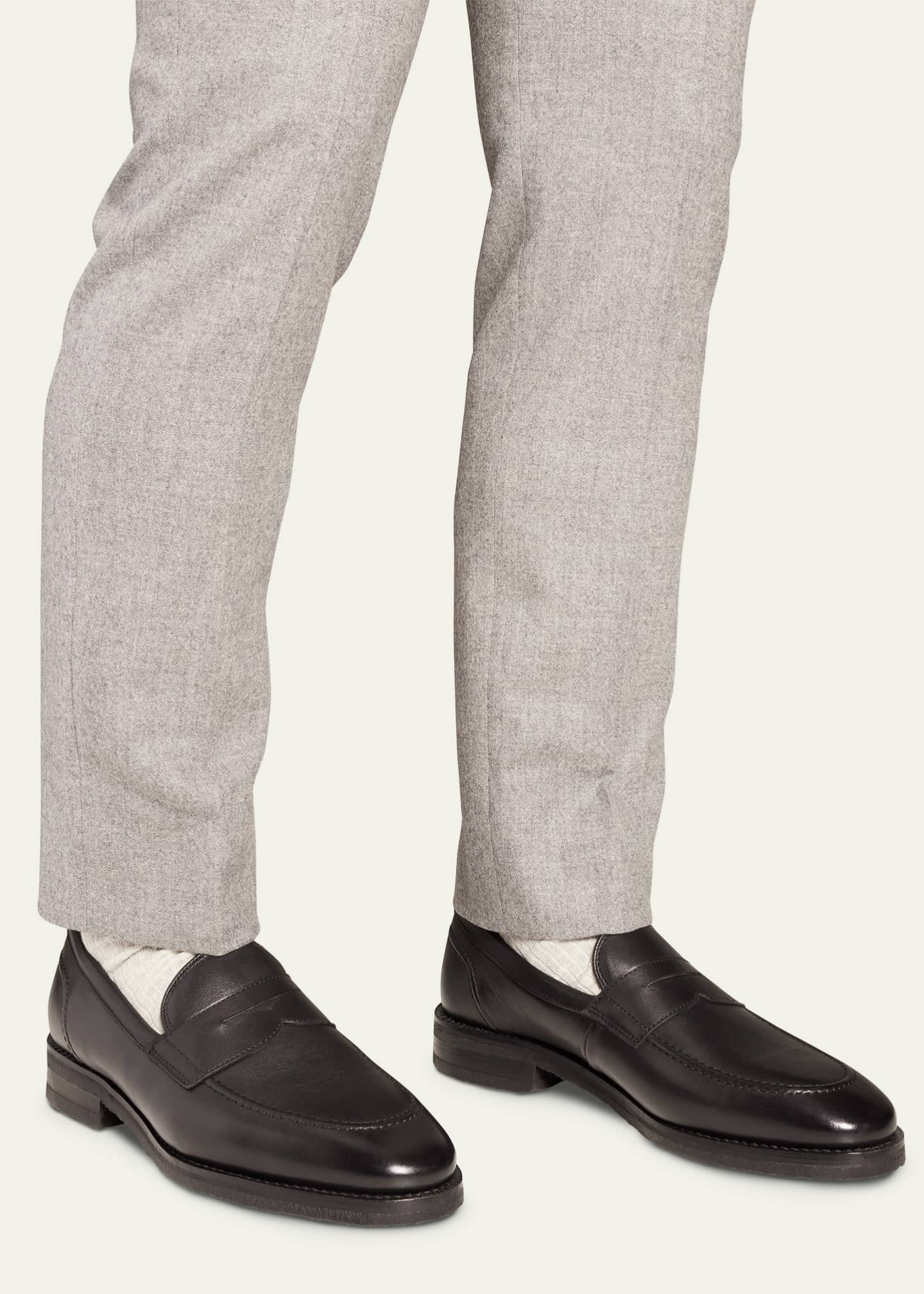 Allen Edmonds Reserve Men's Roman Leather Penny Loafers Image 2 of 3