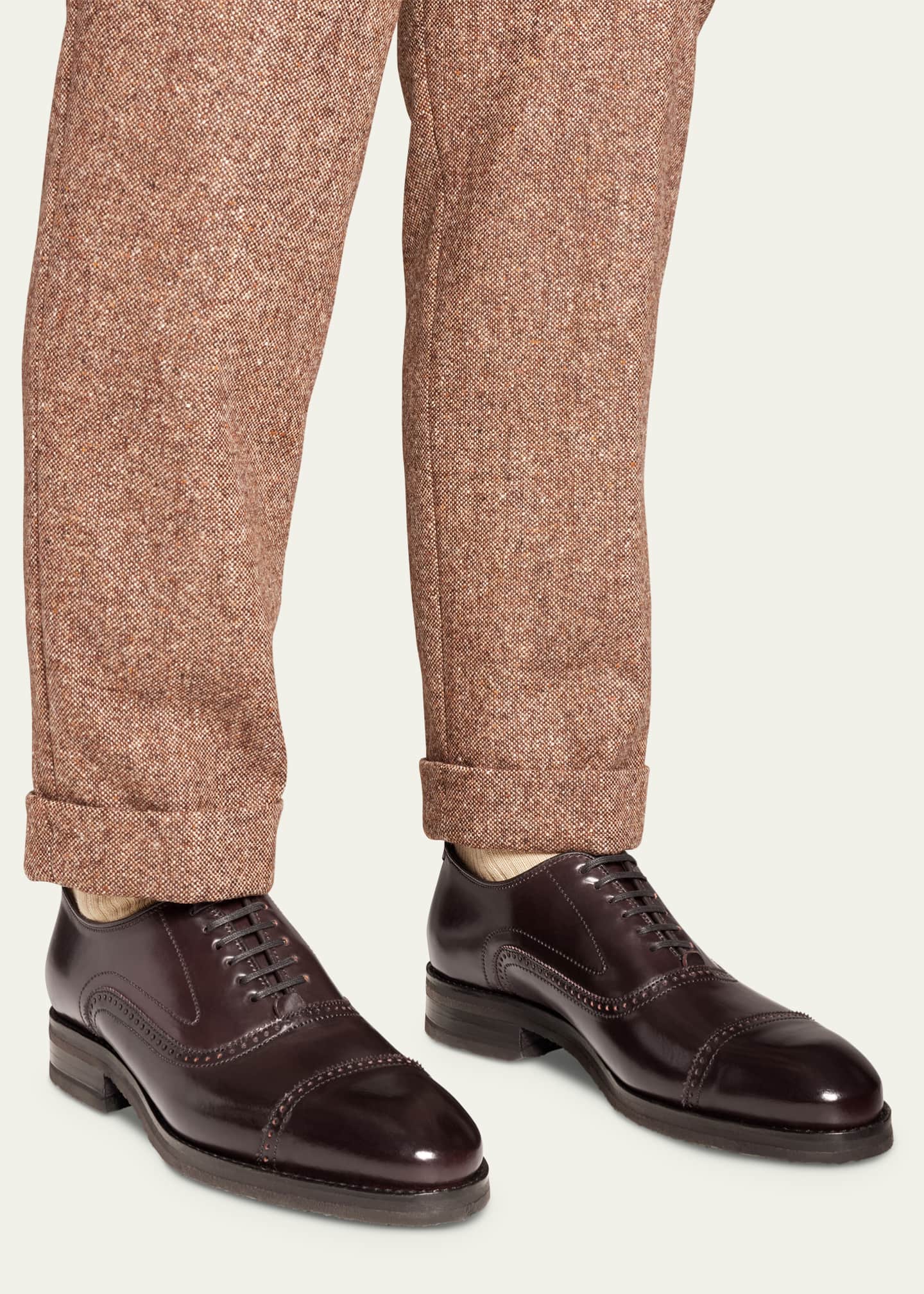 Allen Edmonds Reserve Men's Morgan Shell Cordovan Leather Oxford Shoes Image 2 of 3