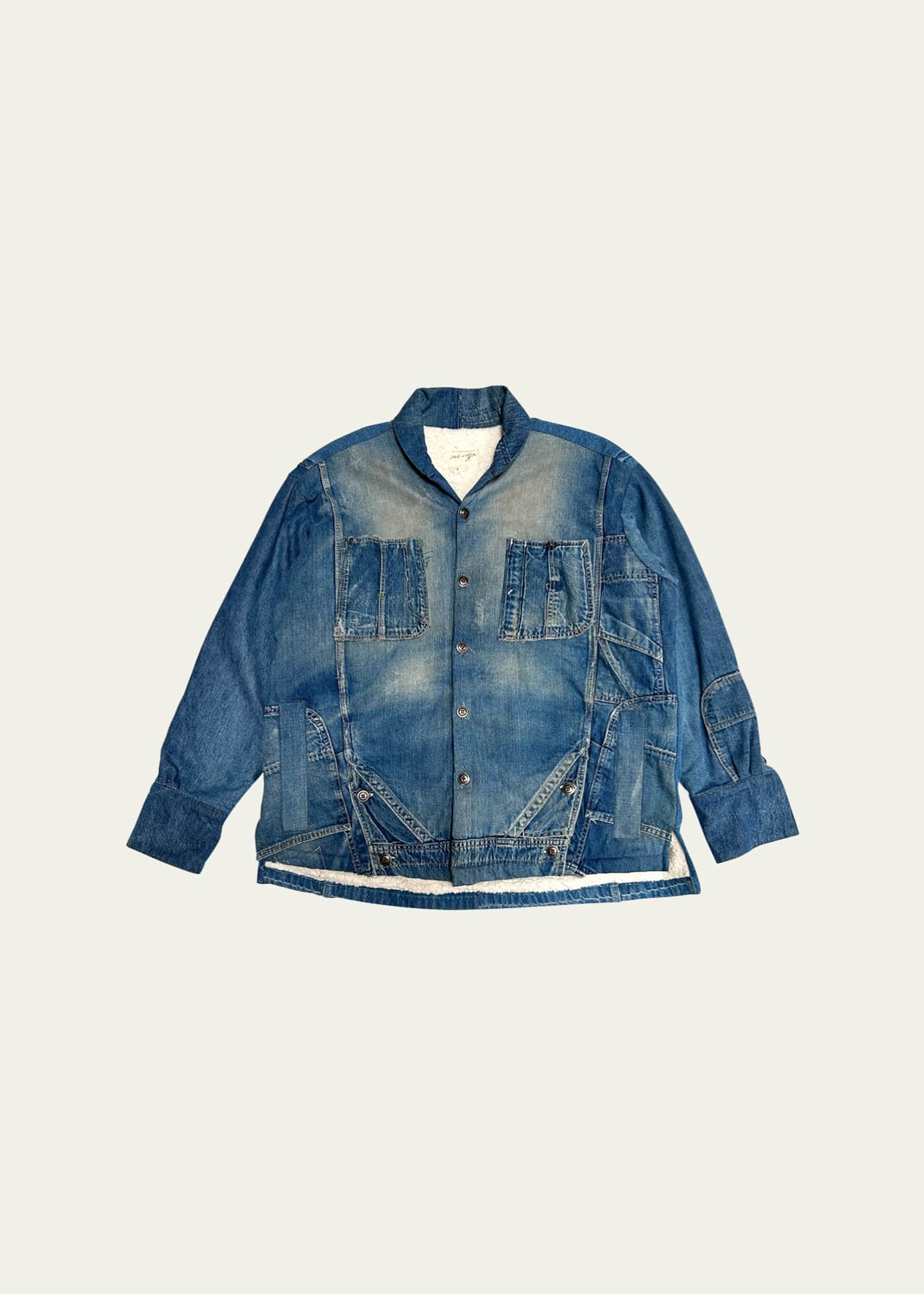 Greg lauren denim jacket online