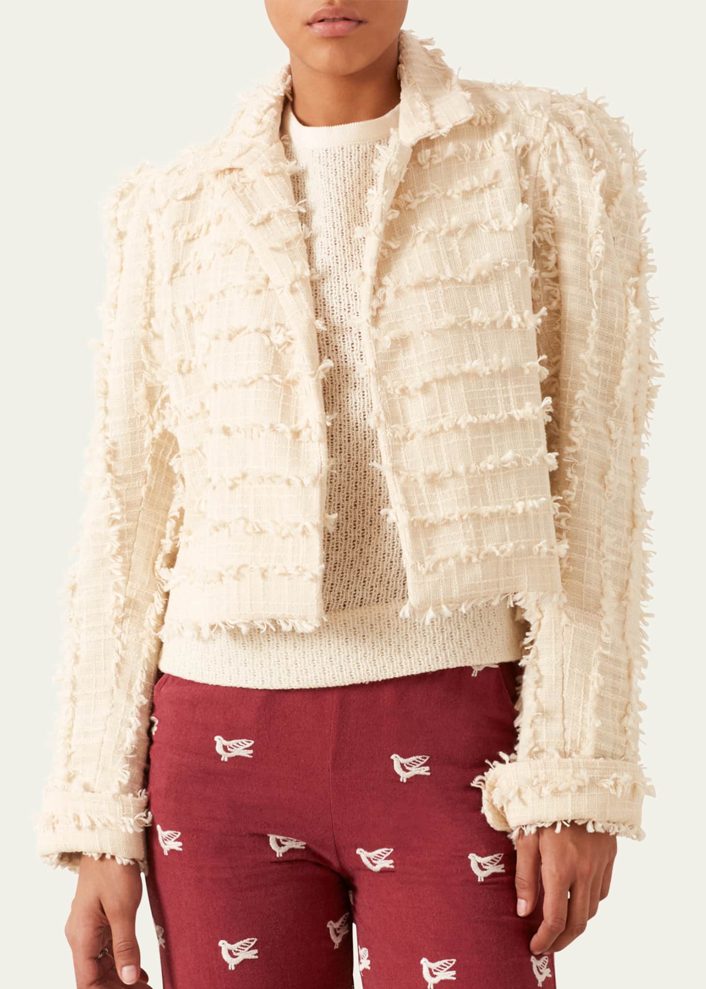 Alix of Bohemia Eva Tailored Feather Jacket Image 4 of 4