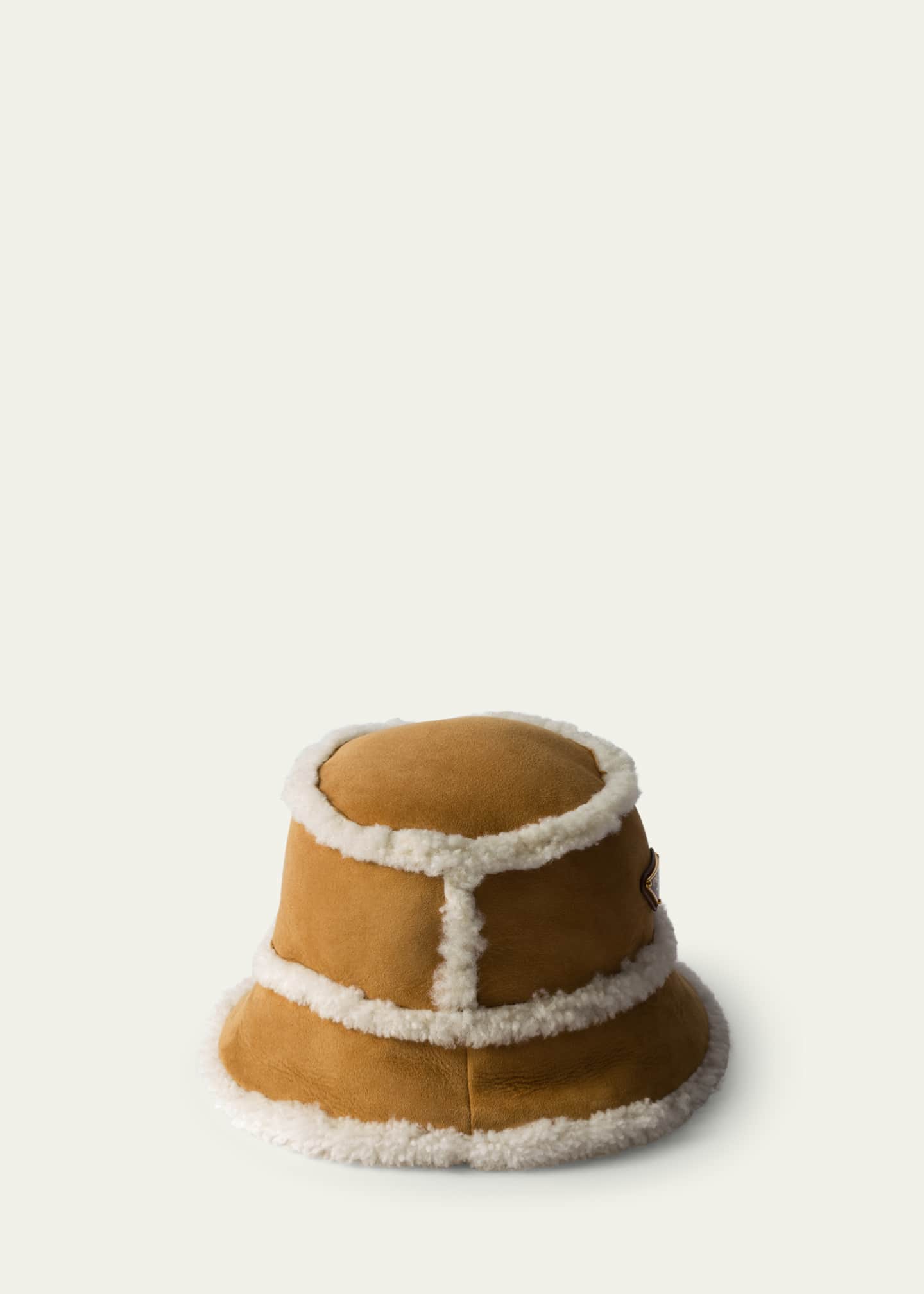 Prada Suede & Lamb Fur Bucket Hat Image 2 of 2