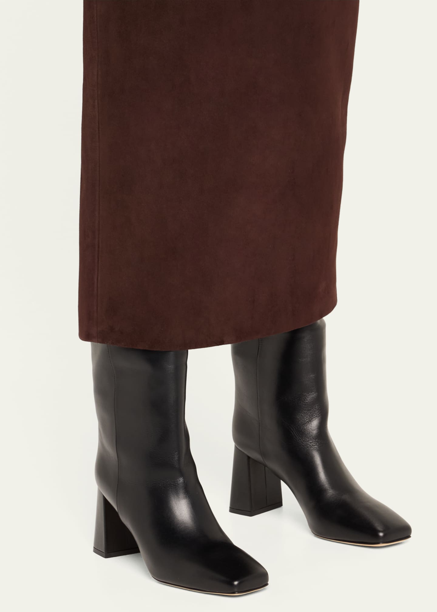 Dear Frances Leather Slouchy Knee Bucket Boots Image 2 of 6
