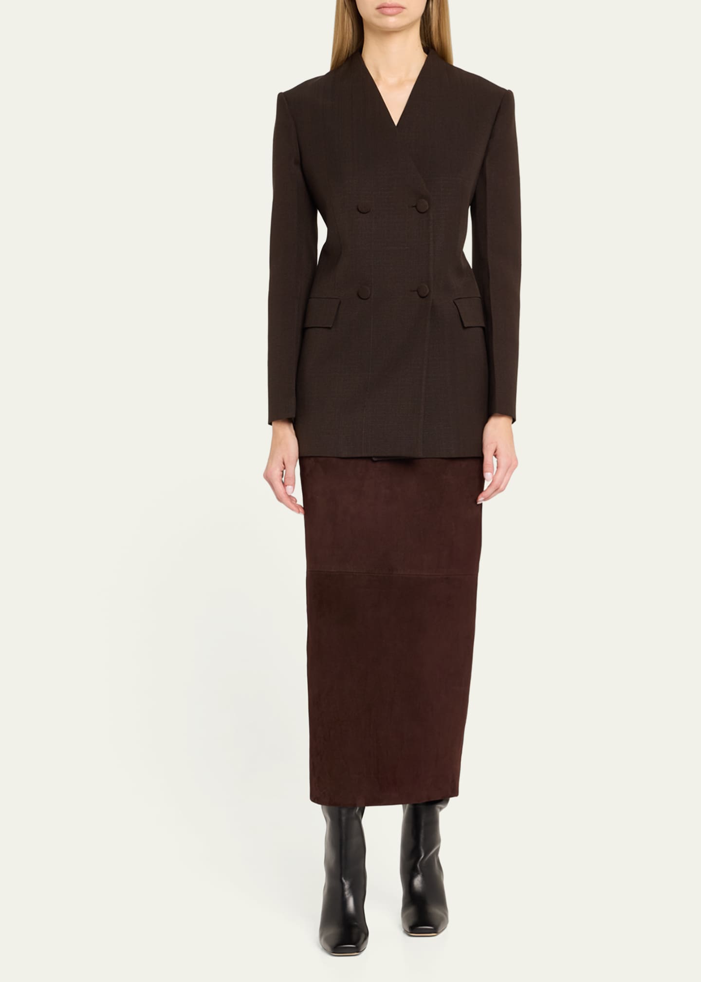 Dear Frances Leather Slouchy Knee Bucket Boots Image 3 of 6