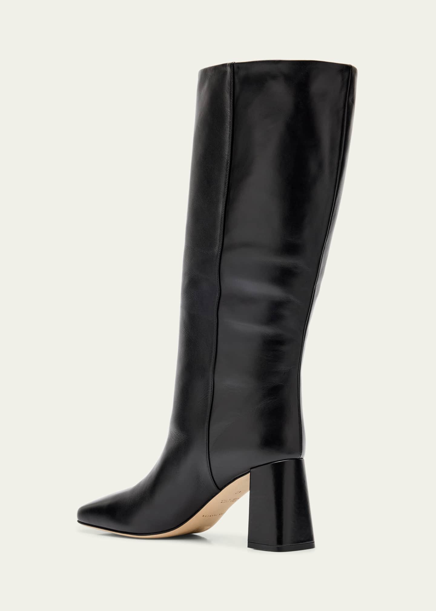 Dear Frances Leather Slouchy Knee Bucket Boots Image 4 of 6